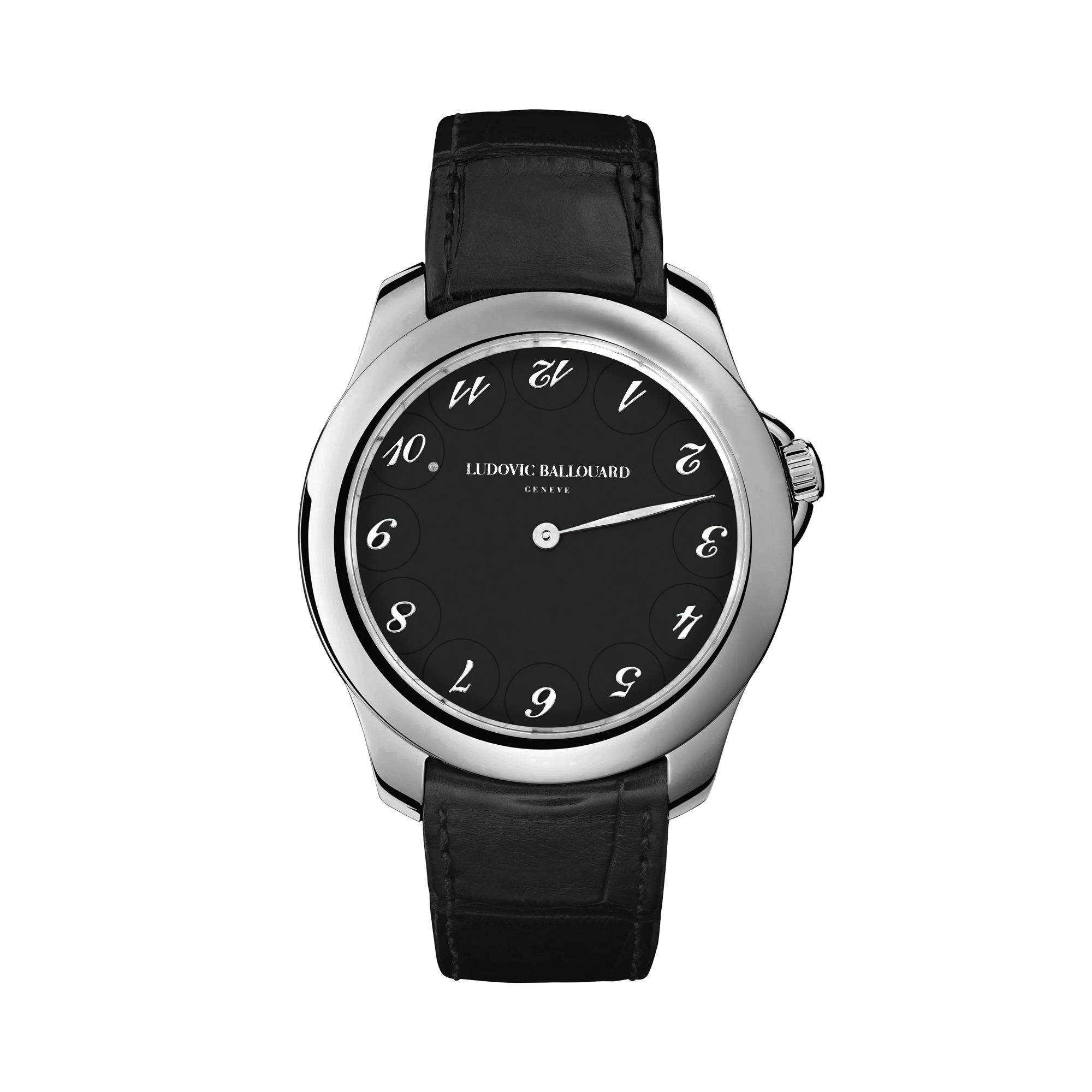 Ludovic Ballouard Upside Down Watch 41mm, Black Onyx Dial, Arabic Numeral_1