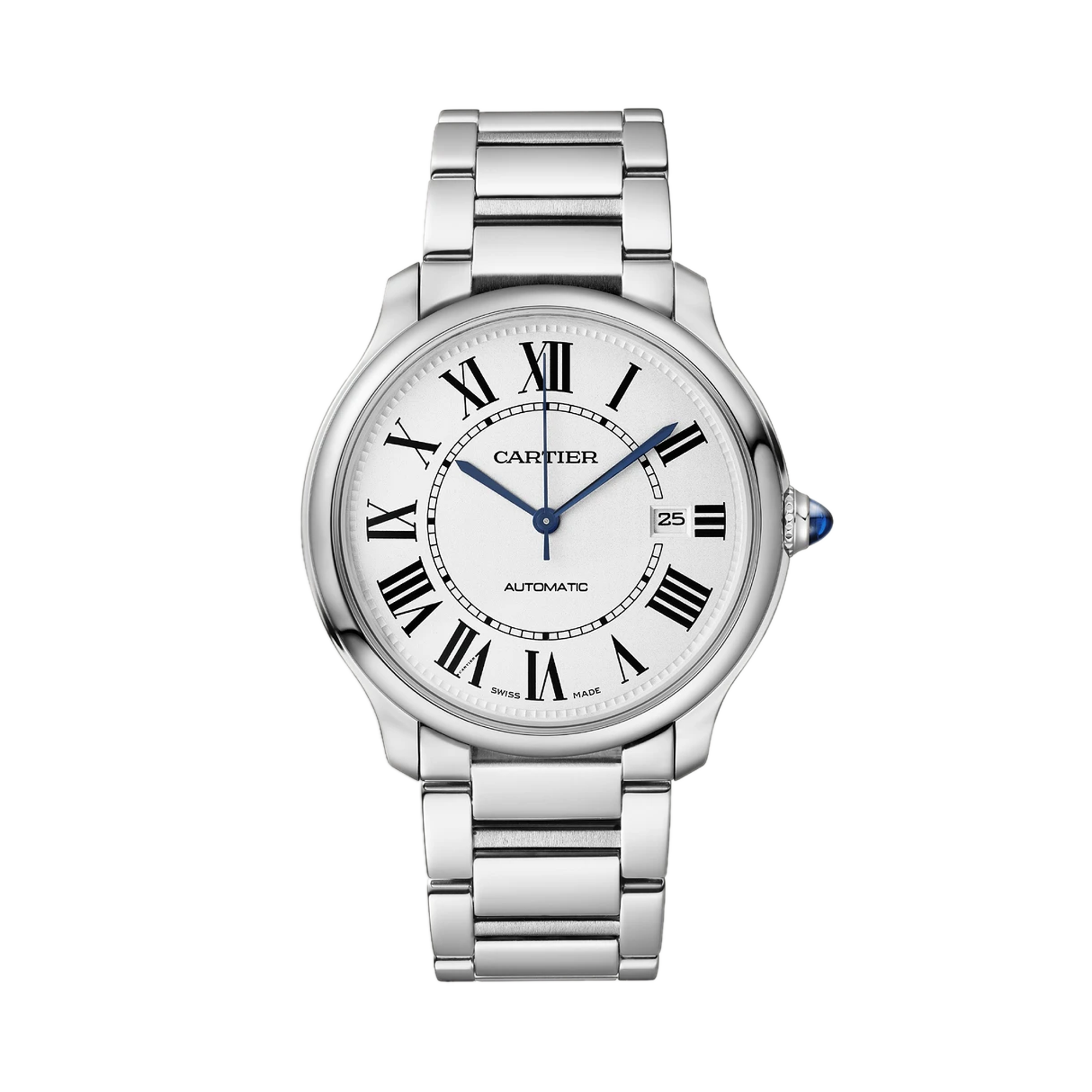 Cartier Ronde Must 40mm, Silver Dial, Roman Numerals_1