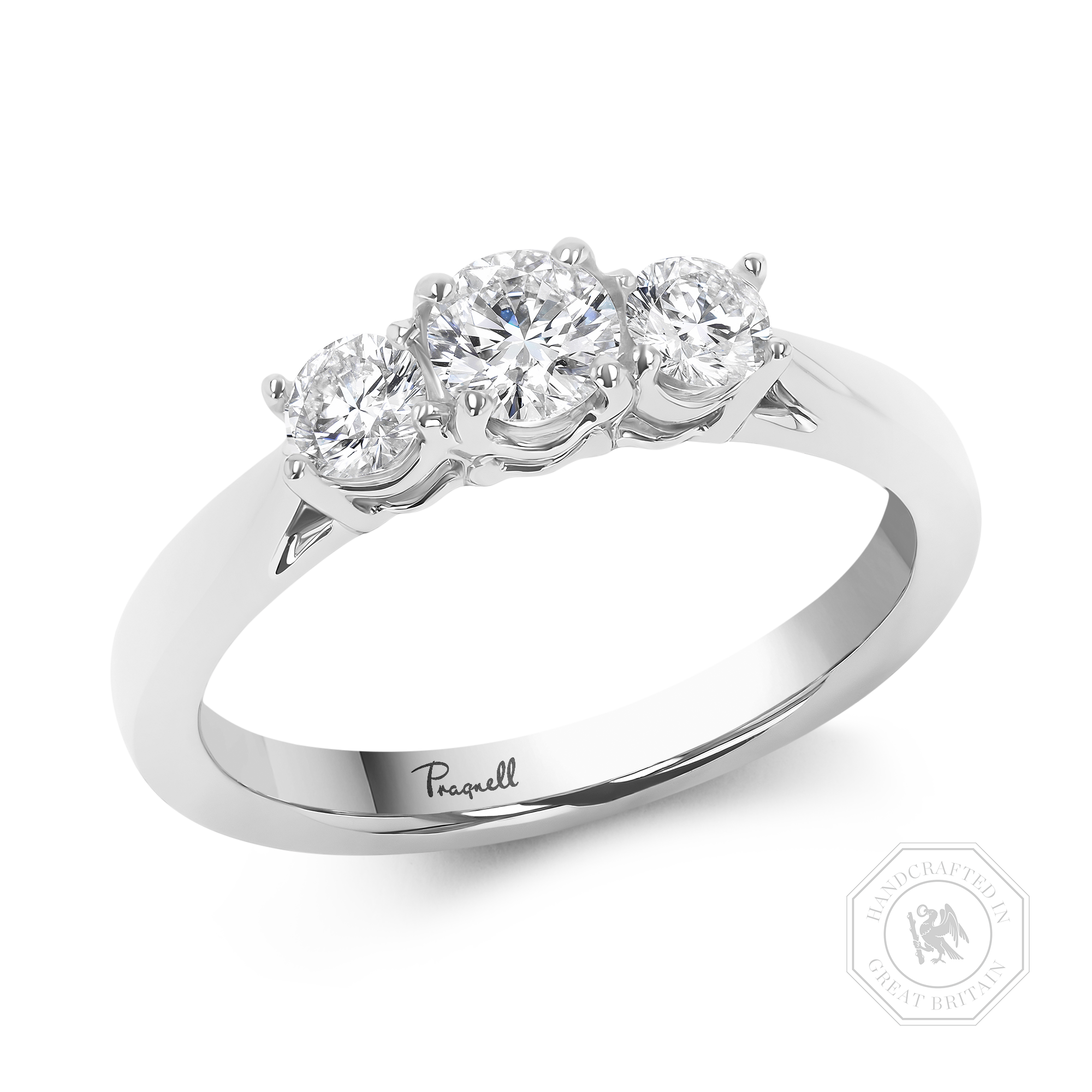 Trilogy 0.60ct Diamond Three Stone Ring Brilliant cut, Claw set_1