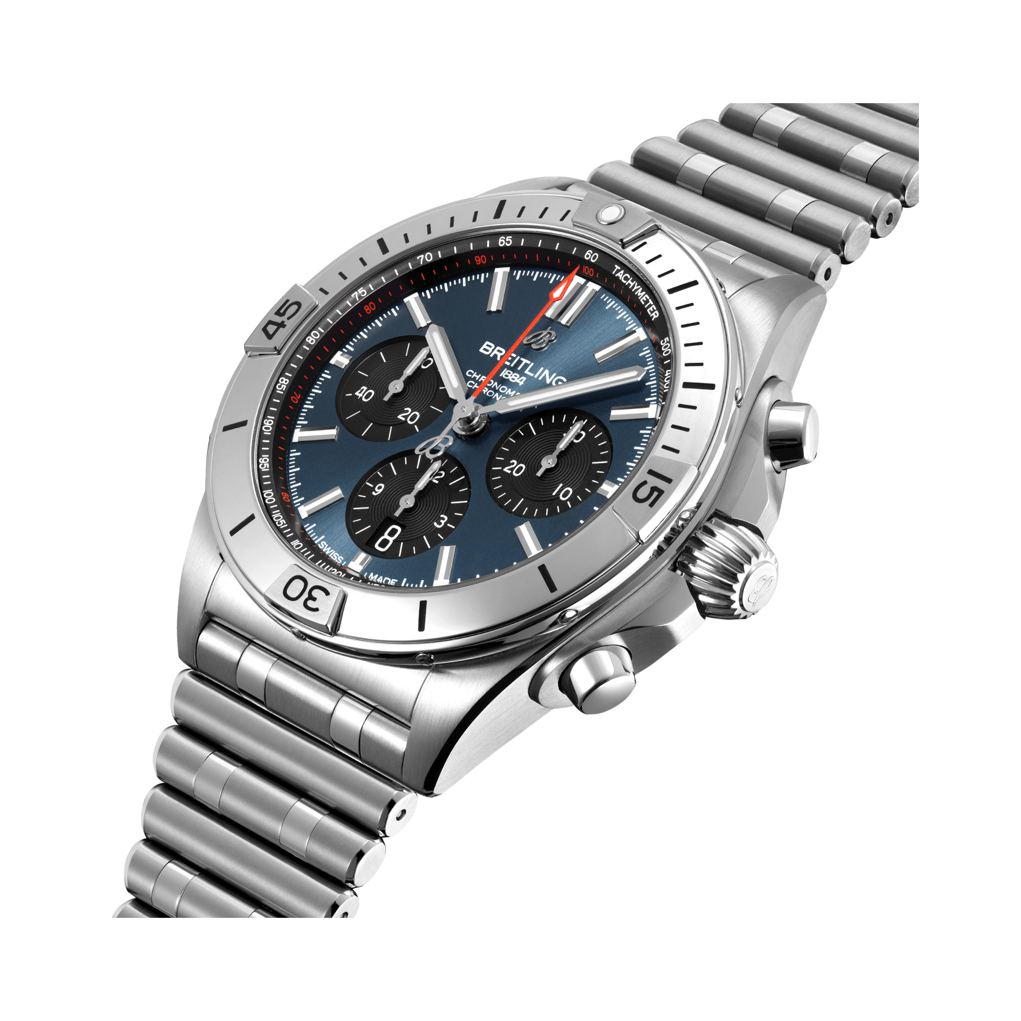 Breitling Chronomat B01 42 42mm, Blue Dial, Baton Numerals_3