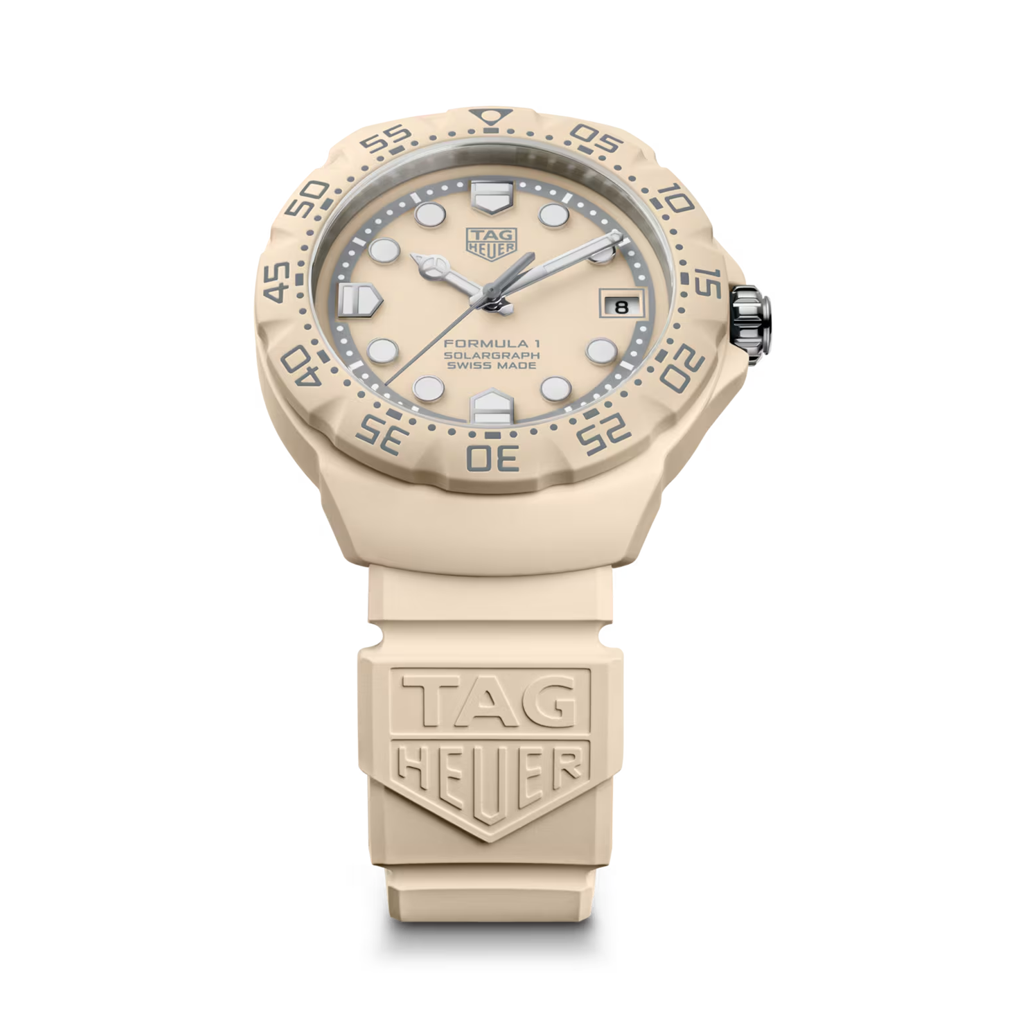TAG Heuer Formula 1 SolarGraph 38mm, Beige Dial, Dot Numerals_4