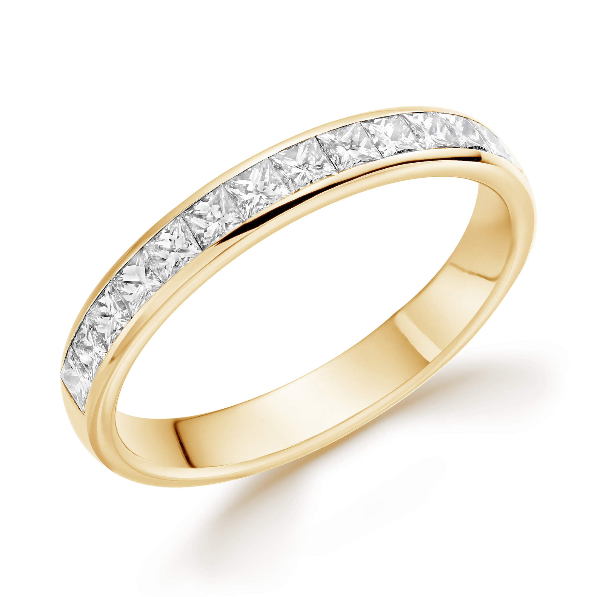 Princess Cut Diamond Half Eternity Ring Princess Cut, Half Eternity, Channel Set_1