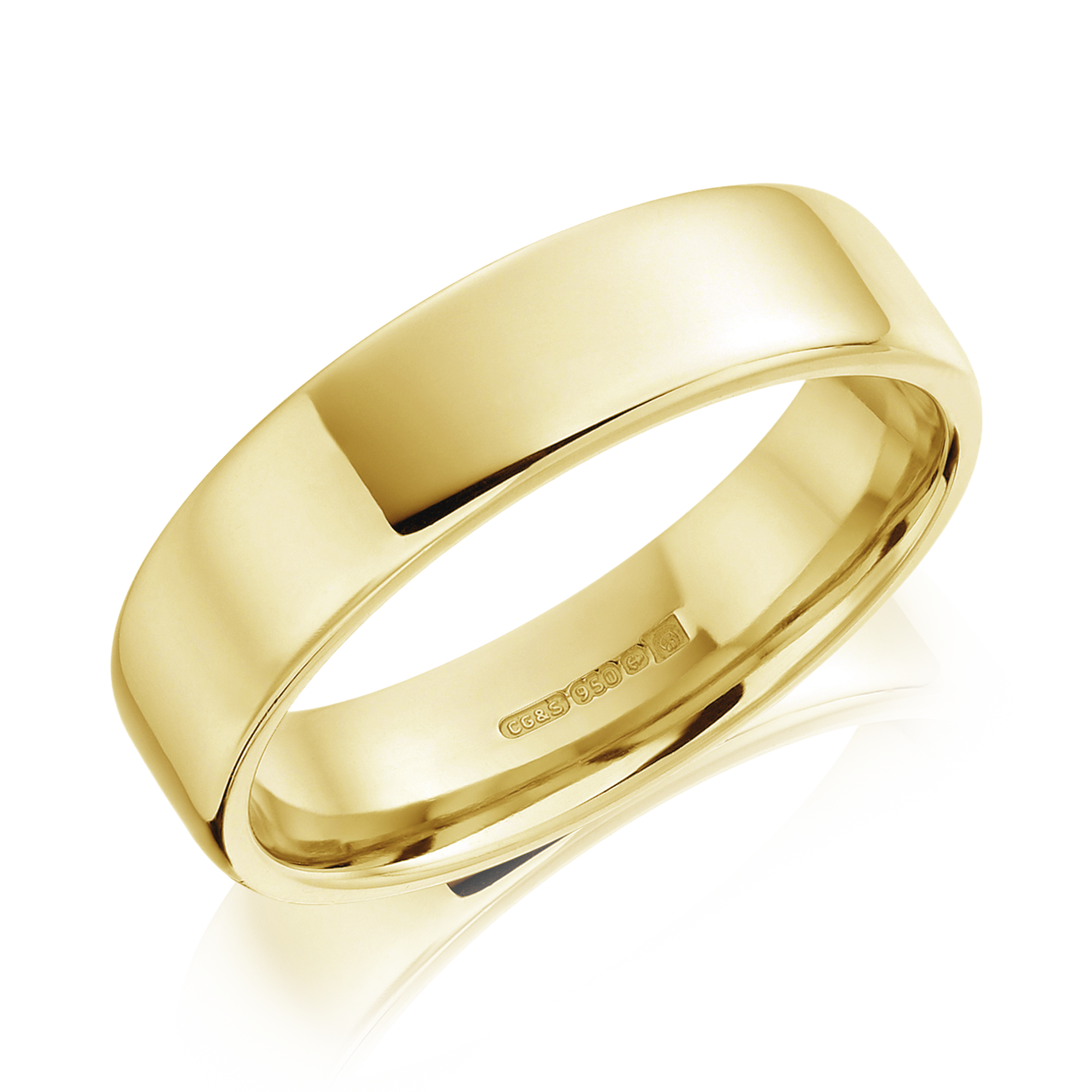 6mm Flat Court Wedding Ring _1