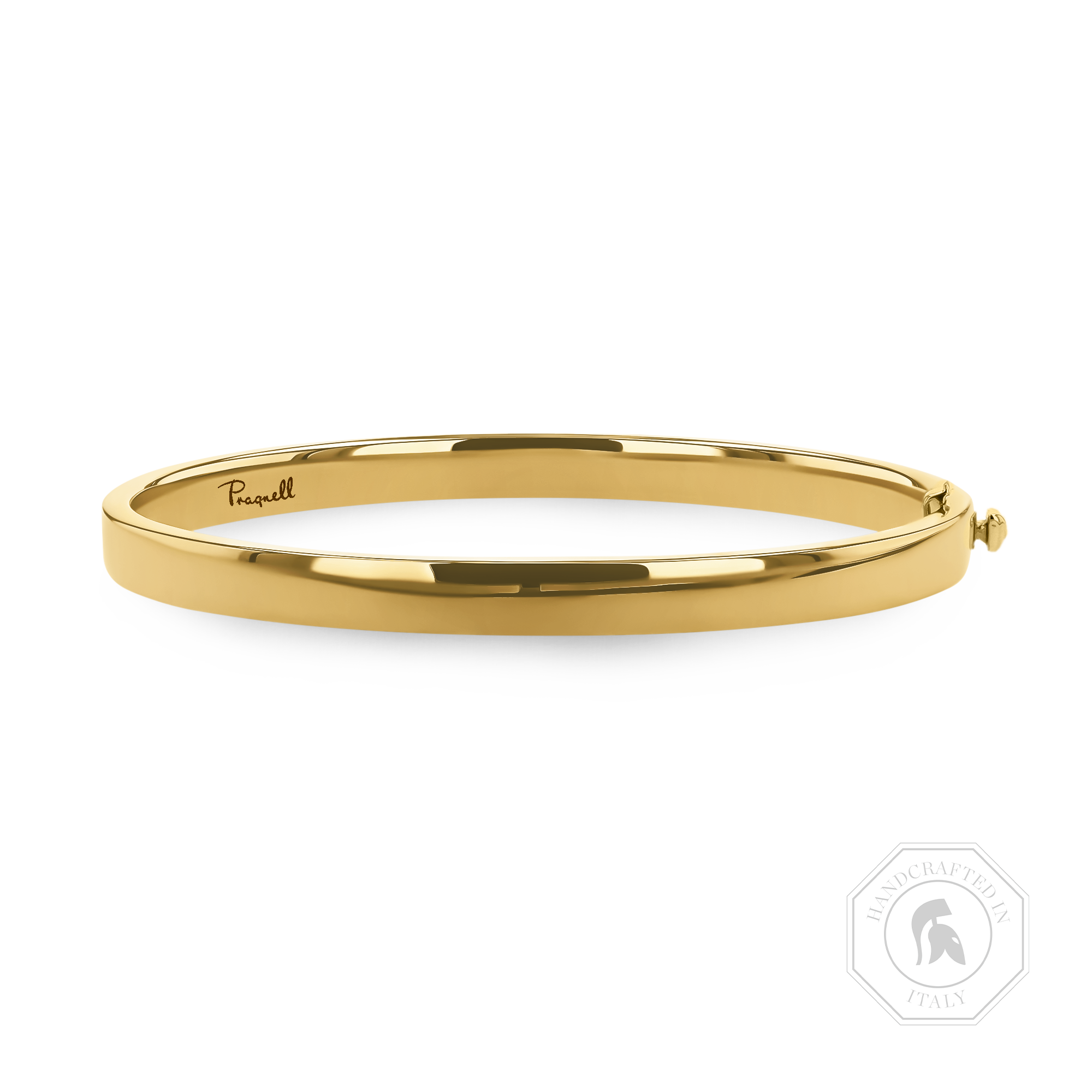 Plain Polished 6mm Square Bangle _1