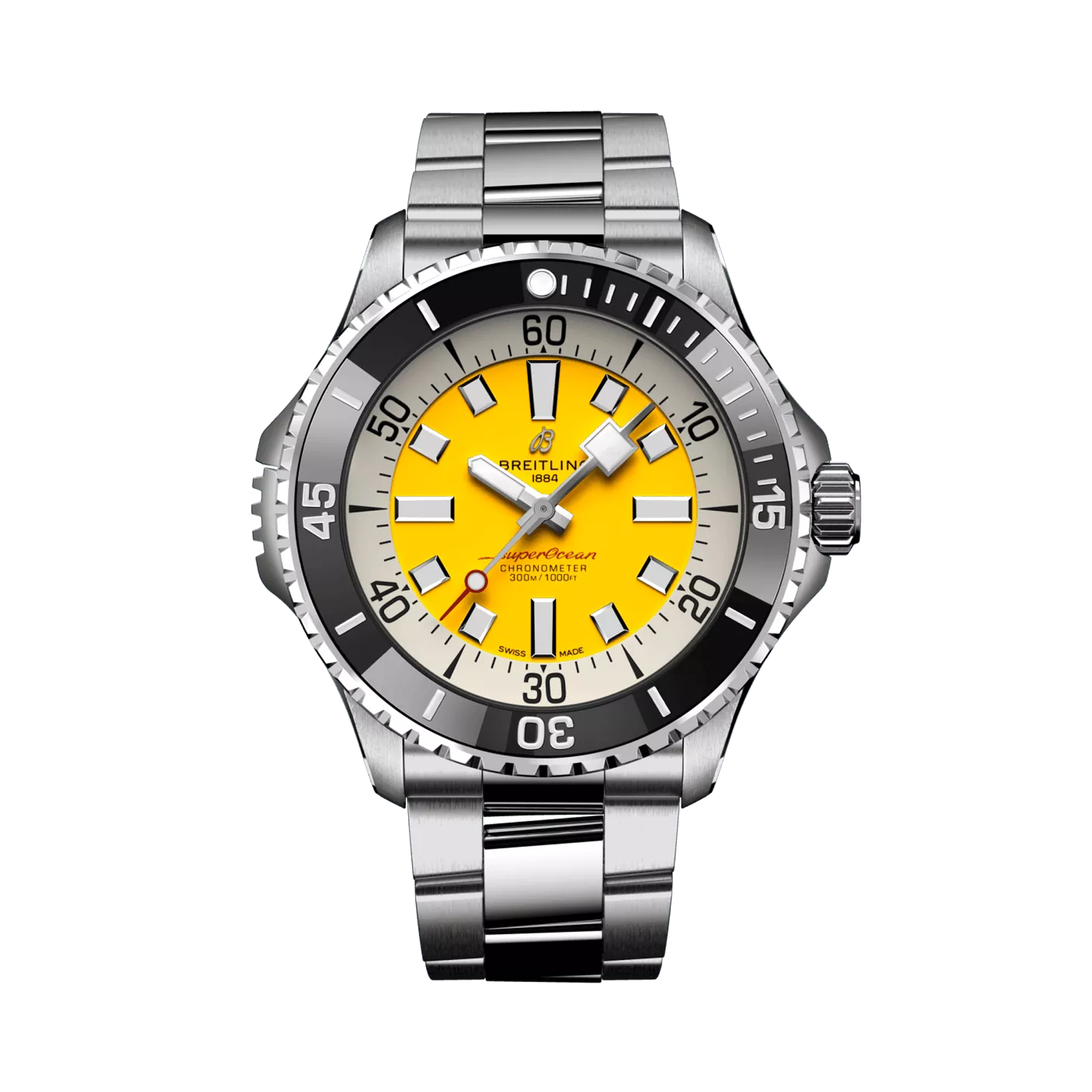 Superocean Automatic 46 46mm, Yellow Dial, Dot Numerals_1