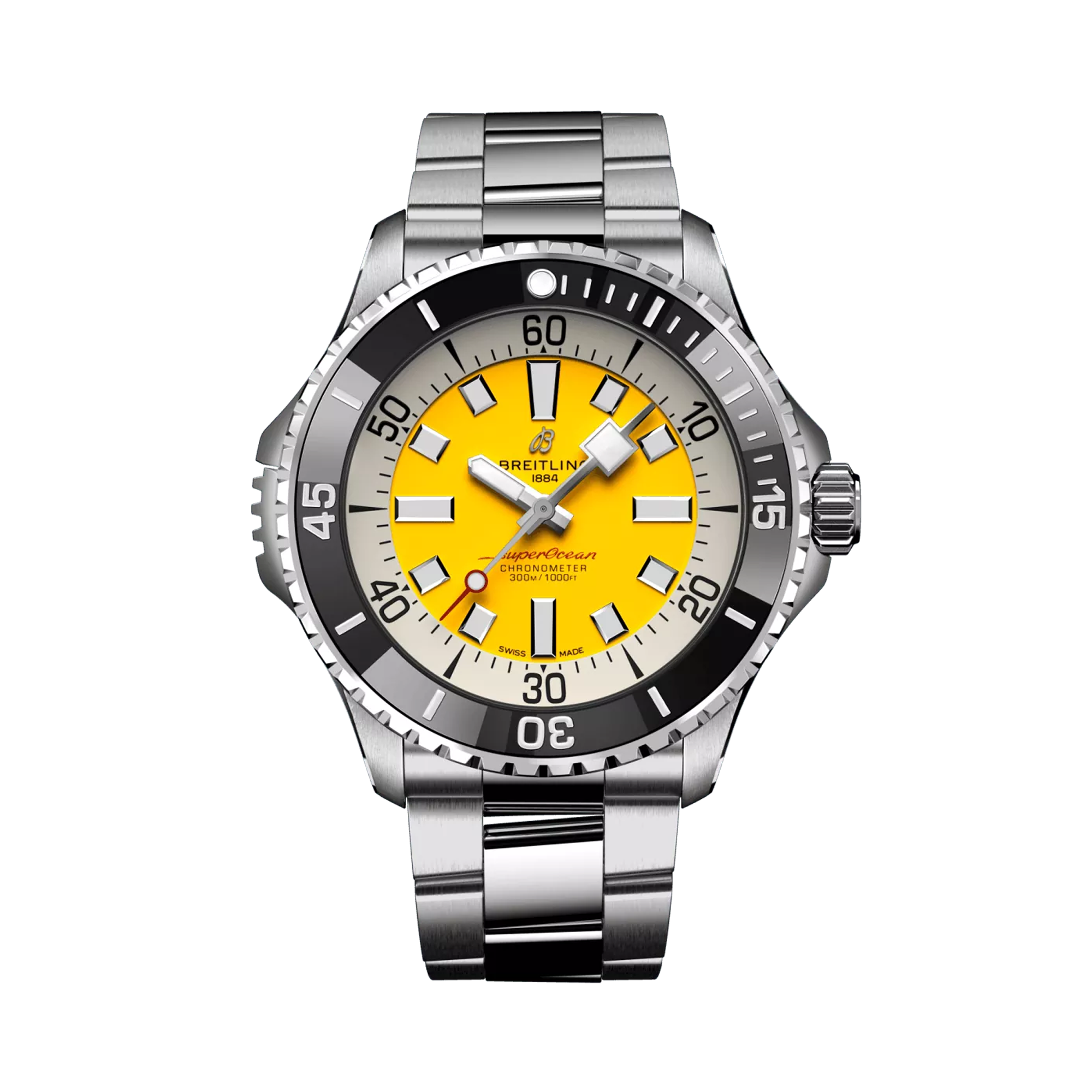 Superocean Automatic 46 46mm, Yellow Dial, Dot Numerals_1