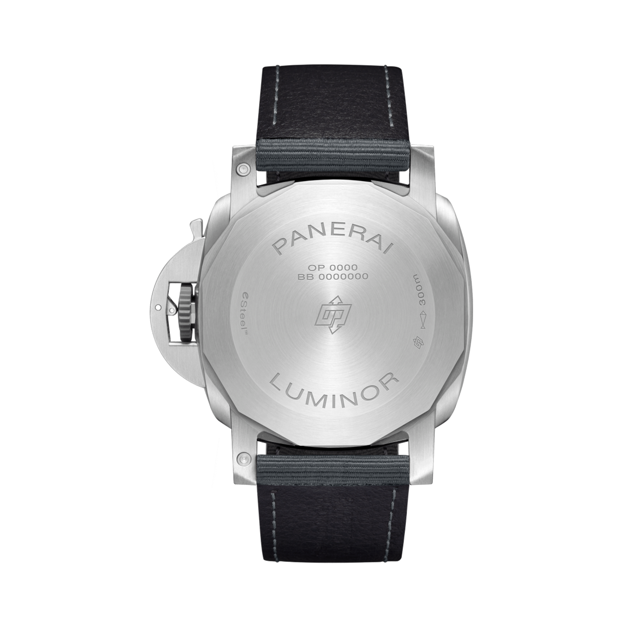Panerai Luminor Marina ESteel™ Grigio Roccia-44mm 44mm, Grey Dial, Arabic/Baton Numerals_2