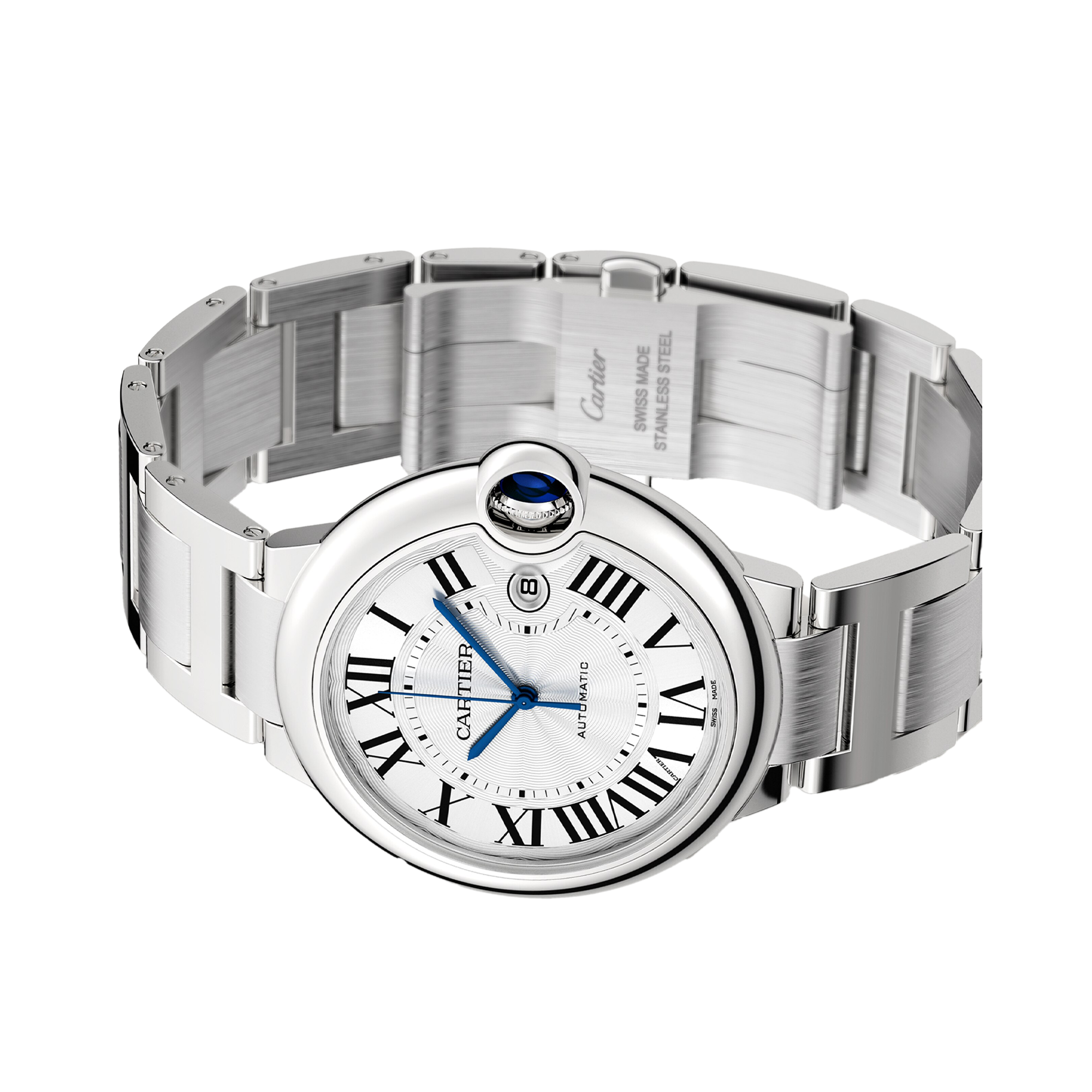 Cartier Ballon Bleu de Cartier 42mm, Silver Dial, Roman Numerals_3