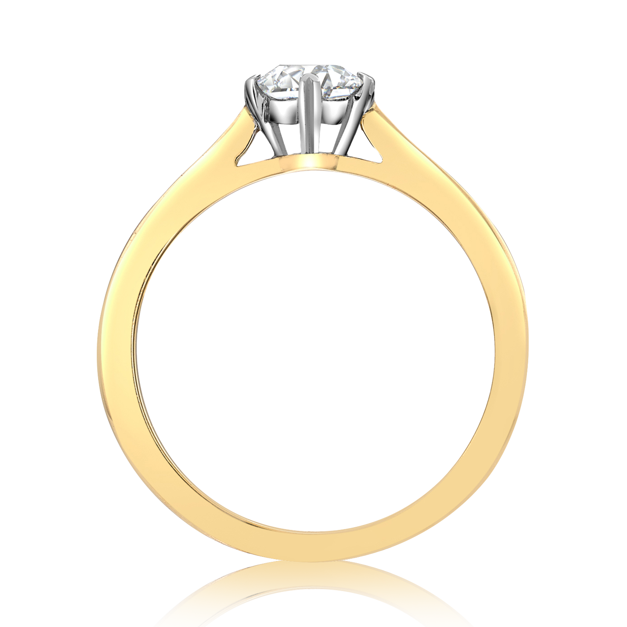 0.60CT Diamond Solitaire Ring Brilliant Cut, Solitaire, Four Claw Set_2
