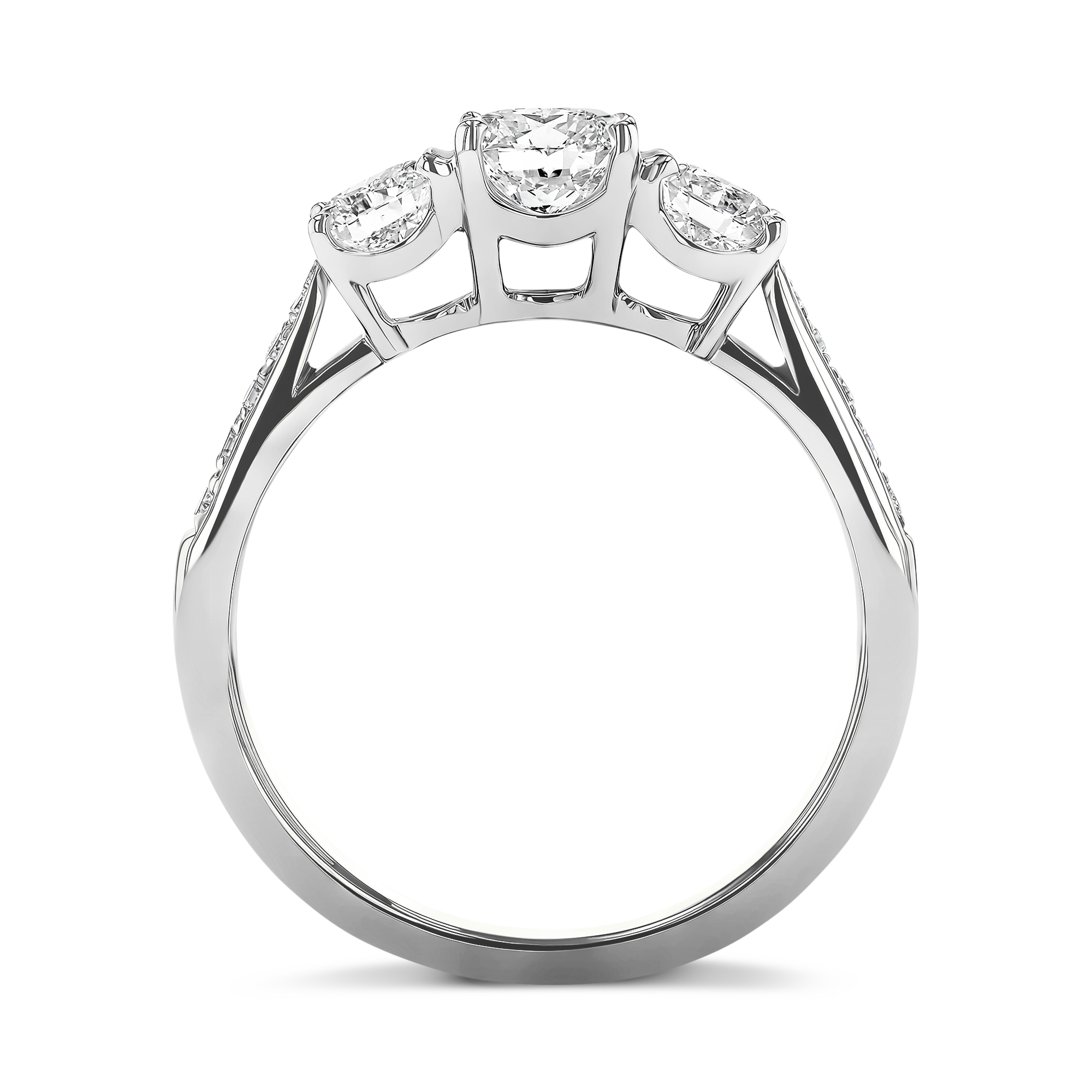 Duchess 0.50ct Diamond Three Stone Ring Brilliant cut, Claw set_3