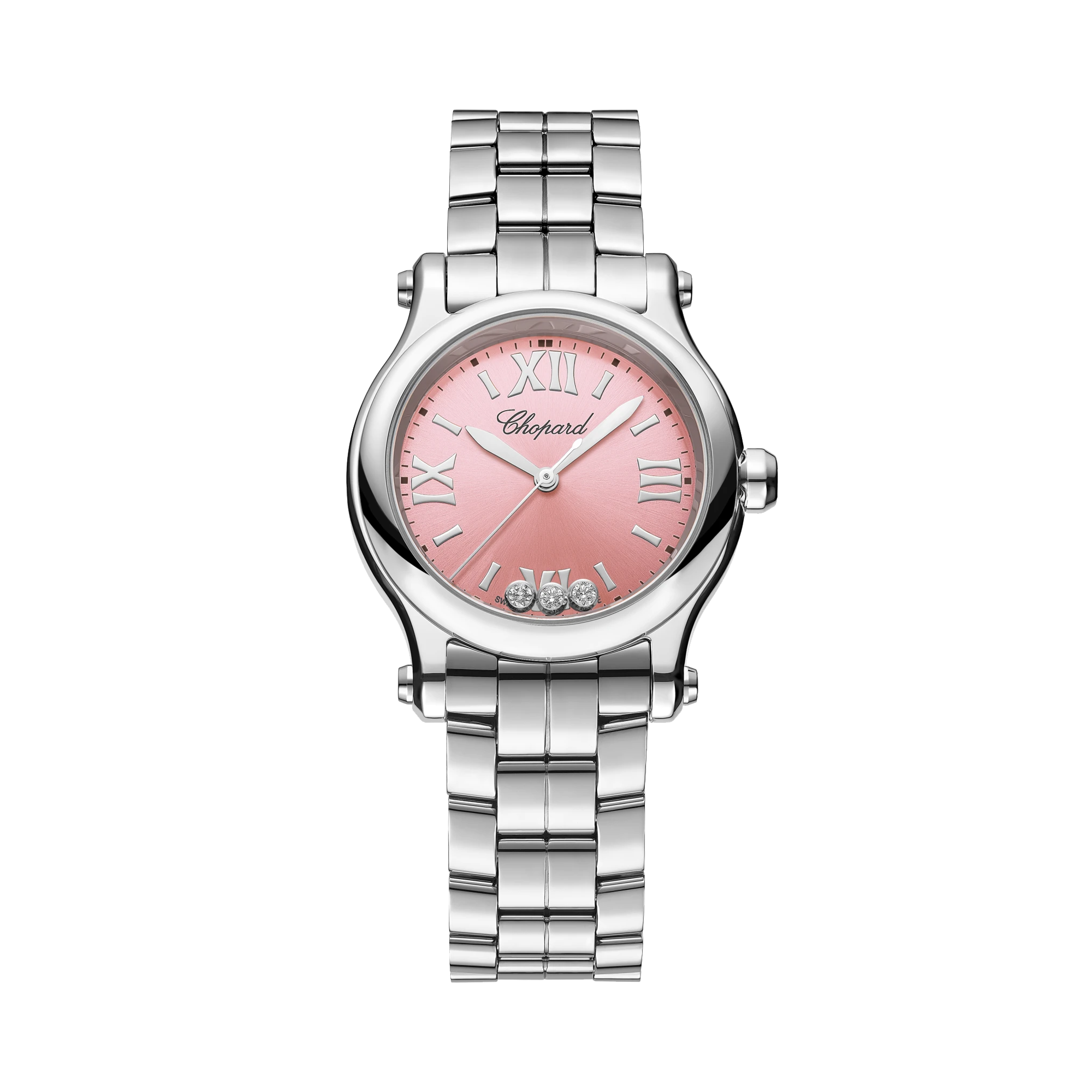 Chopard Happy Sport 30mm, Pink Dial, Roman and Baton Numerals_1