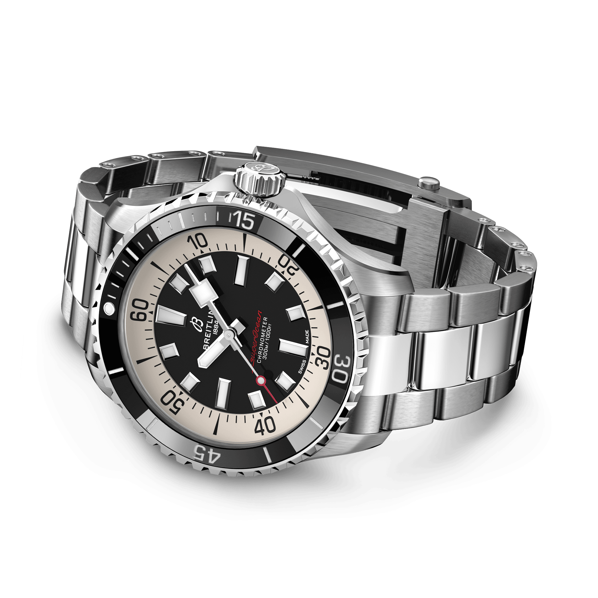 Breitling Superocean Automatic 44 44mm, Black Dial, Arabic & Baton Numerals_4