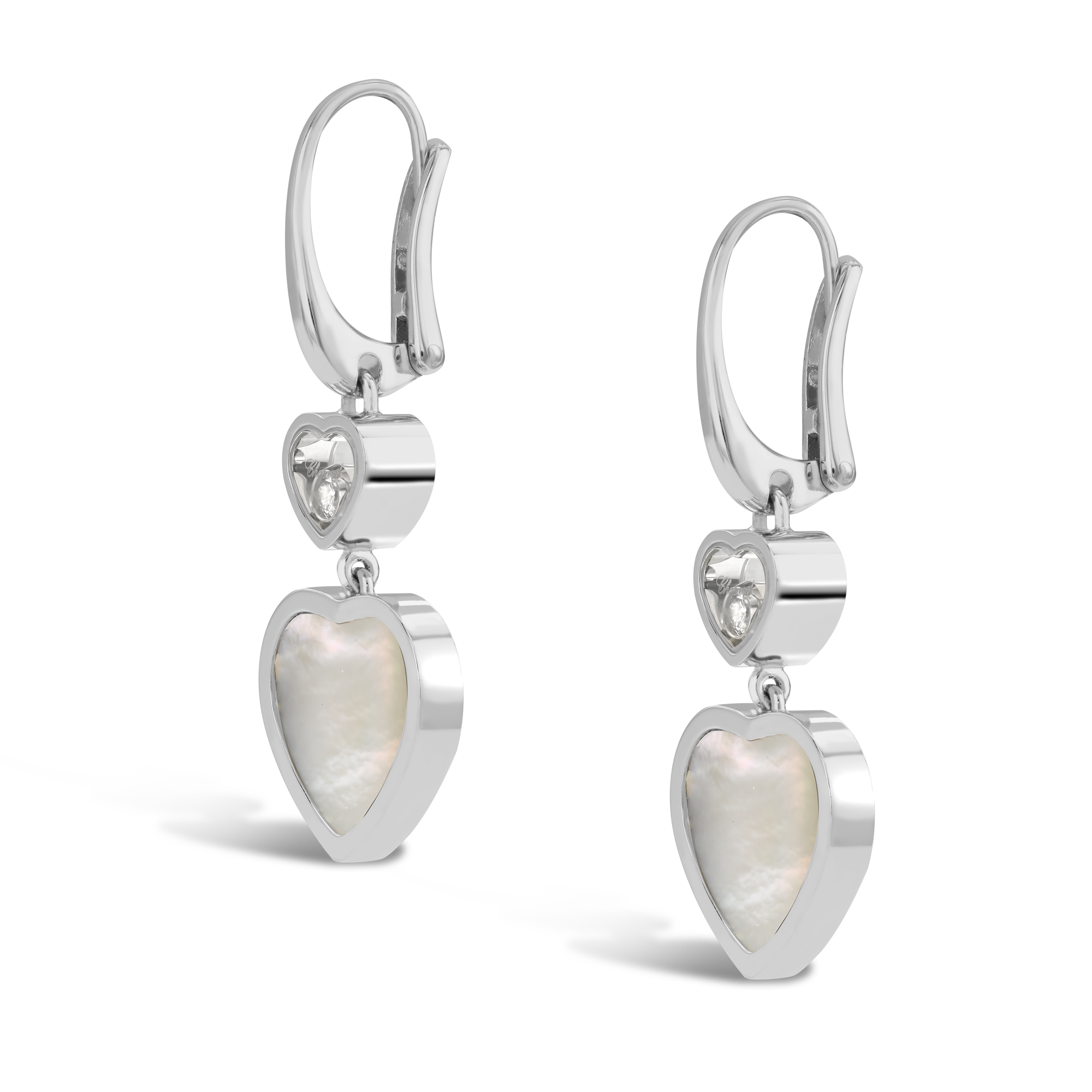 Chopard Happy Hearts Drop Earrings Brilliant Cut, Rub Over Set_2