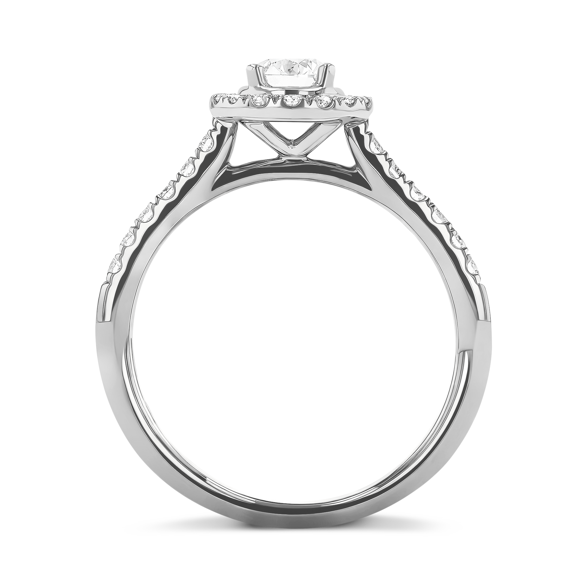 Celestial 0.50ct Brilliant Cut Diamond Cluster Ring Brilliant cut, Claw set_3