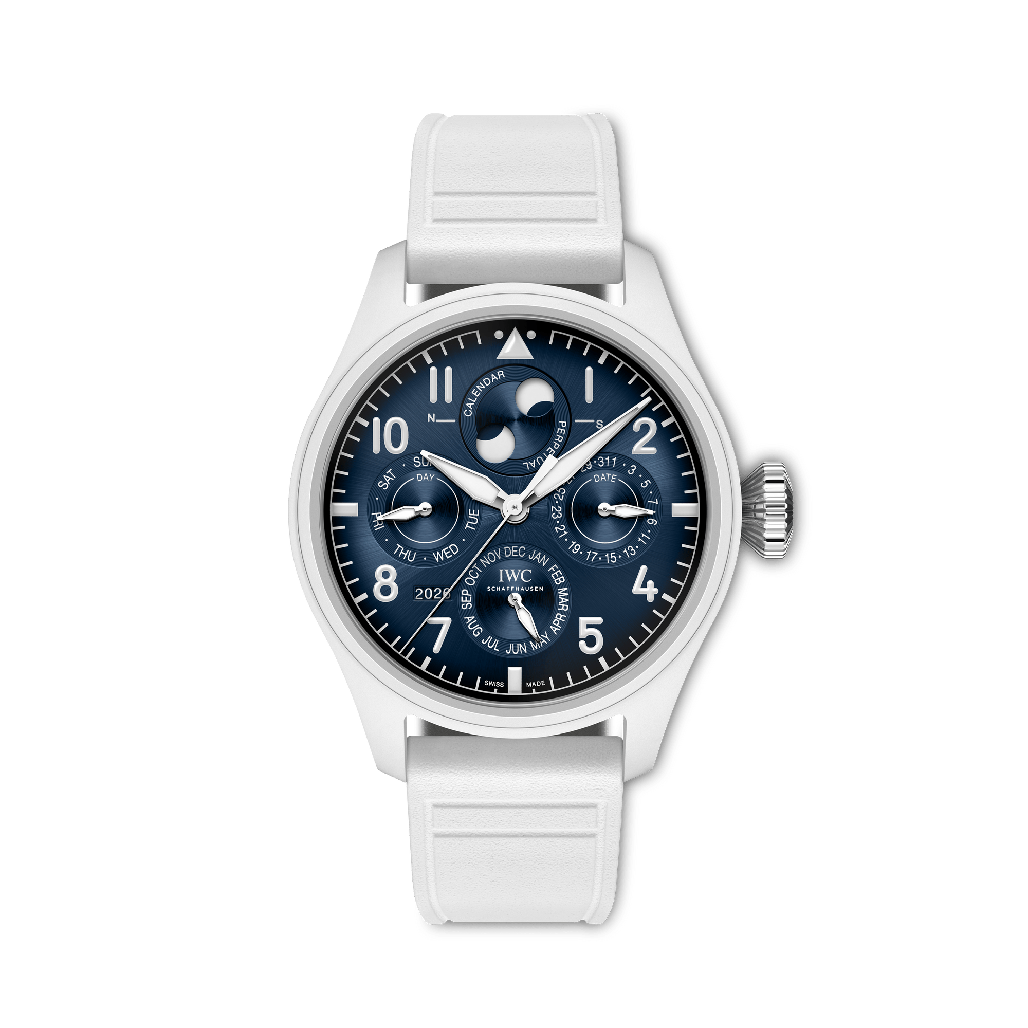 Big IWC Pilot's 42.9mm, Blue Dial, Arabic/Baton Numerals_1