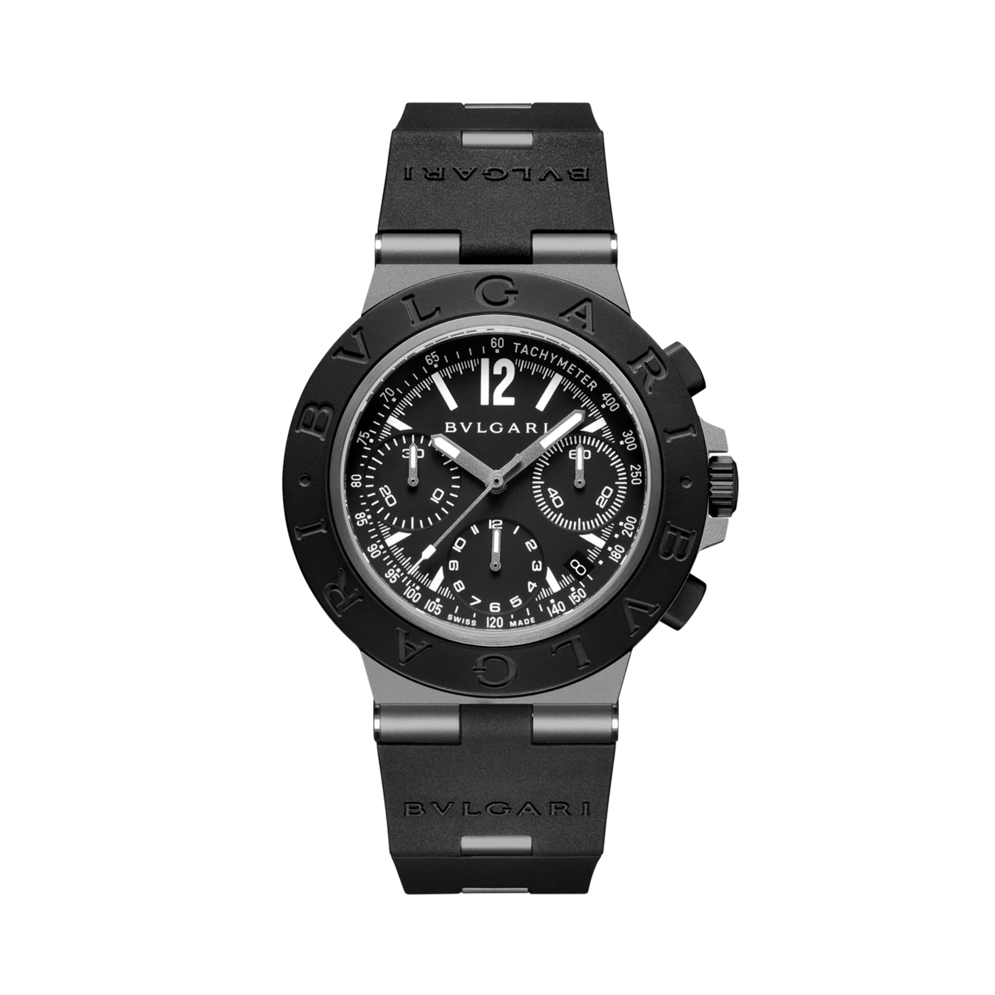Bvlgari Bvlgari Aluminium 41mm, Black Dial, Arabic/Baton Numerals_1