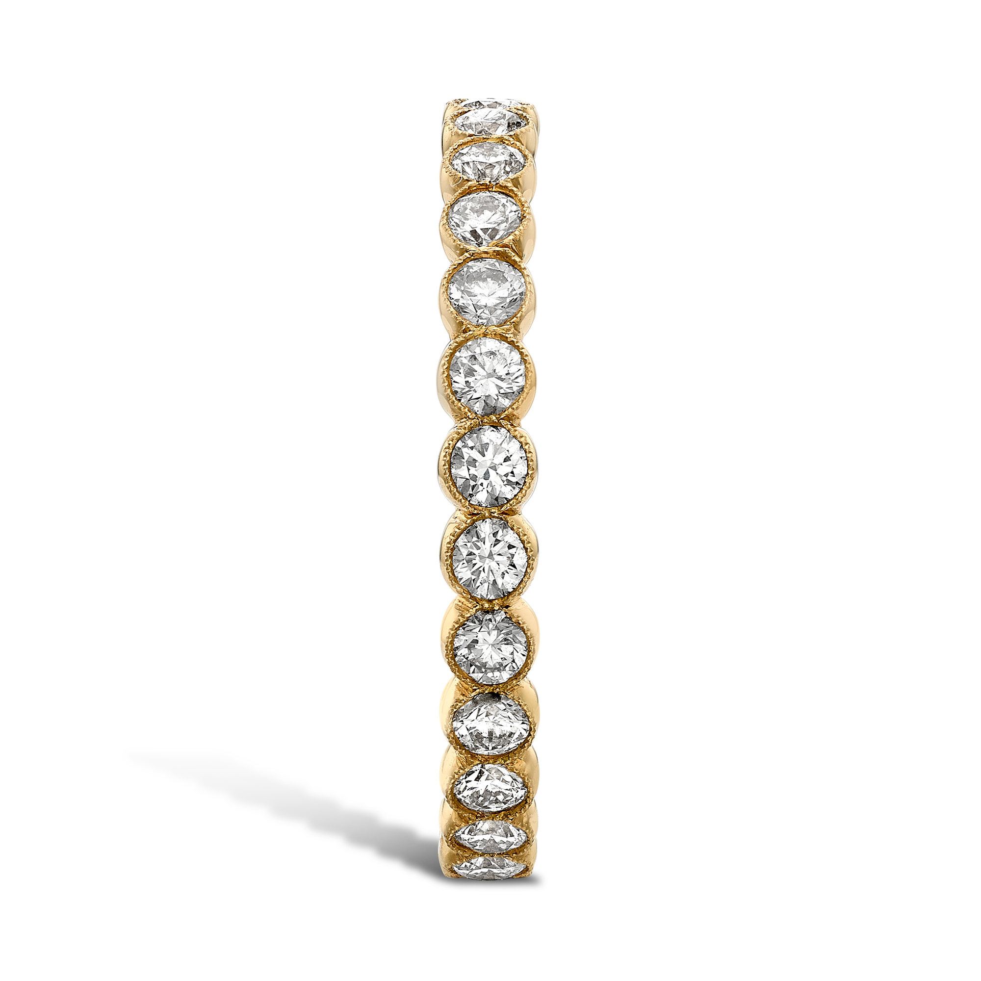 Diamond Dot 0.99ct Full Eternity Ring Brilliant Cut, Millegrain Set_4