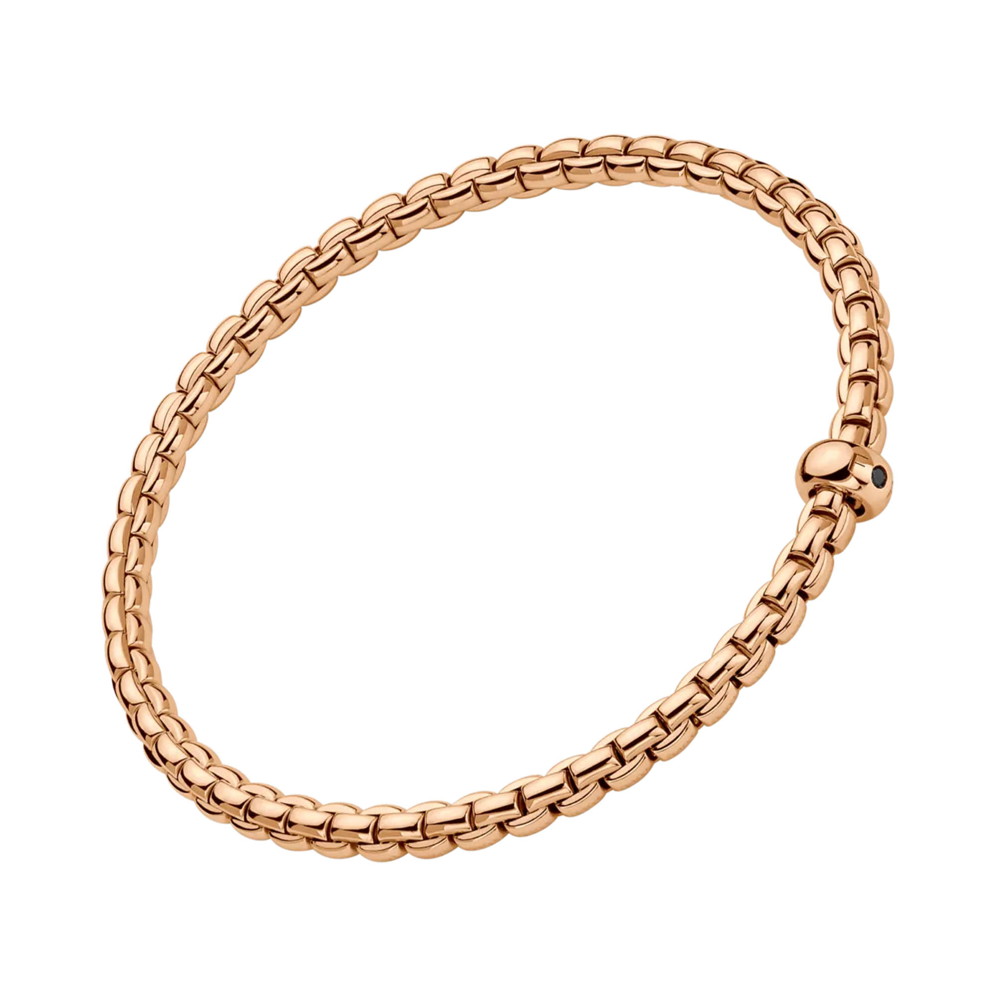 FOPE Eka Flex'it 0.01ct Black Diamond Bracelet Brilliant Cut, Rubover Set_1
