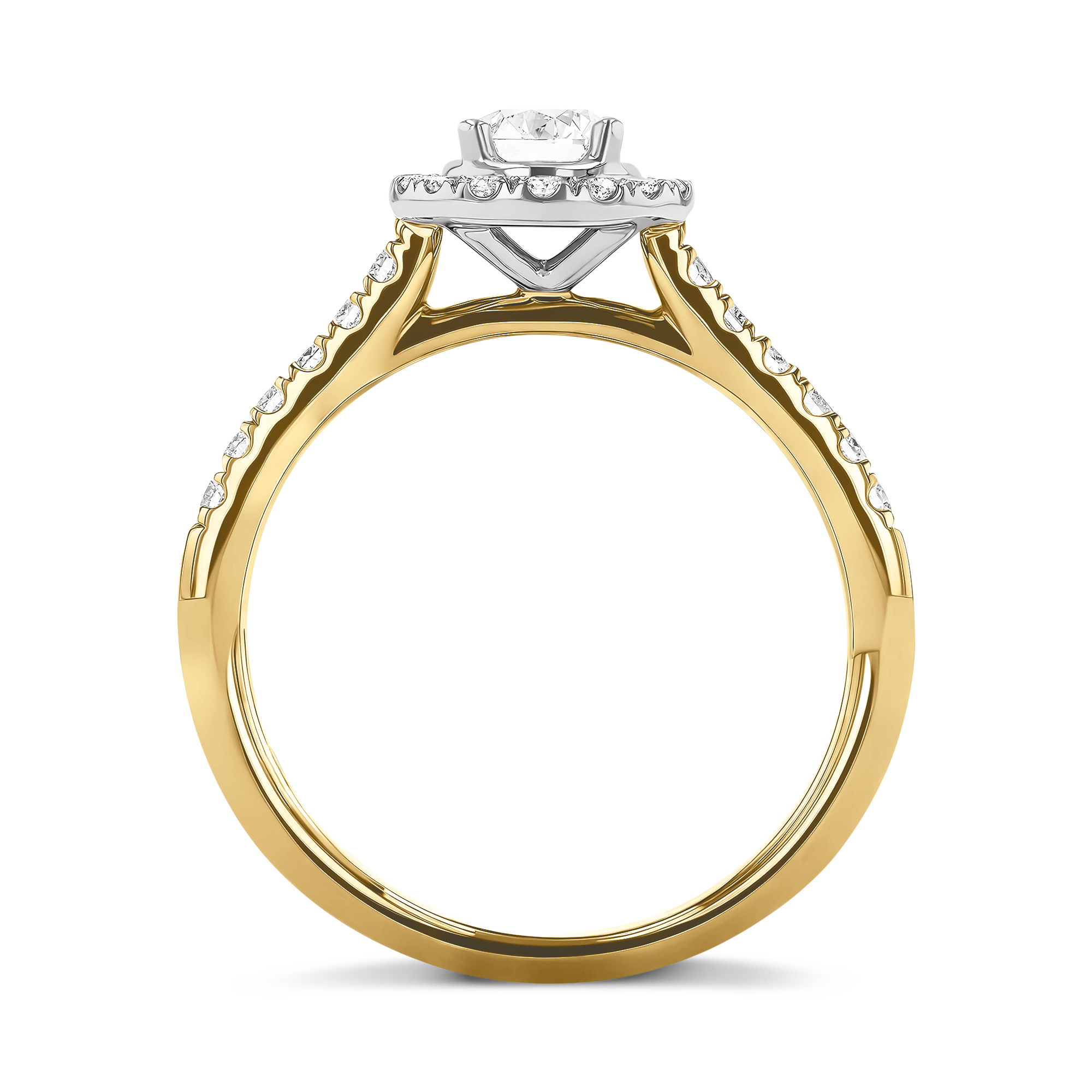 Celestial 0.58ct Brilliant Cut Diamond Cluster Ring Brilliant cut, Claw set_3