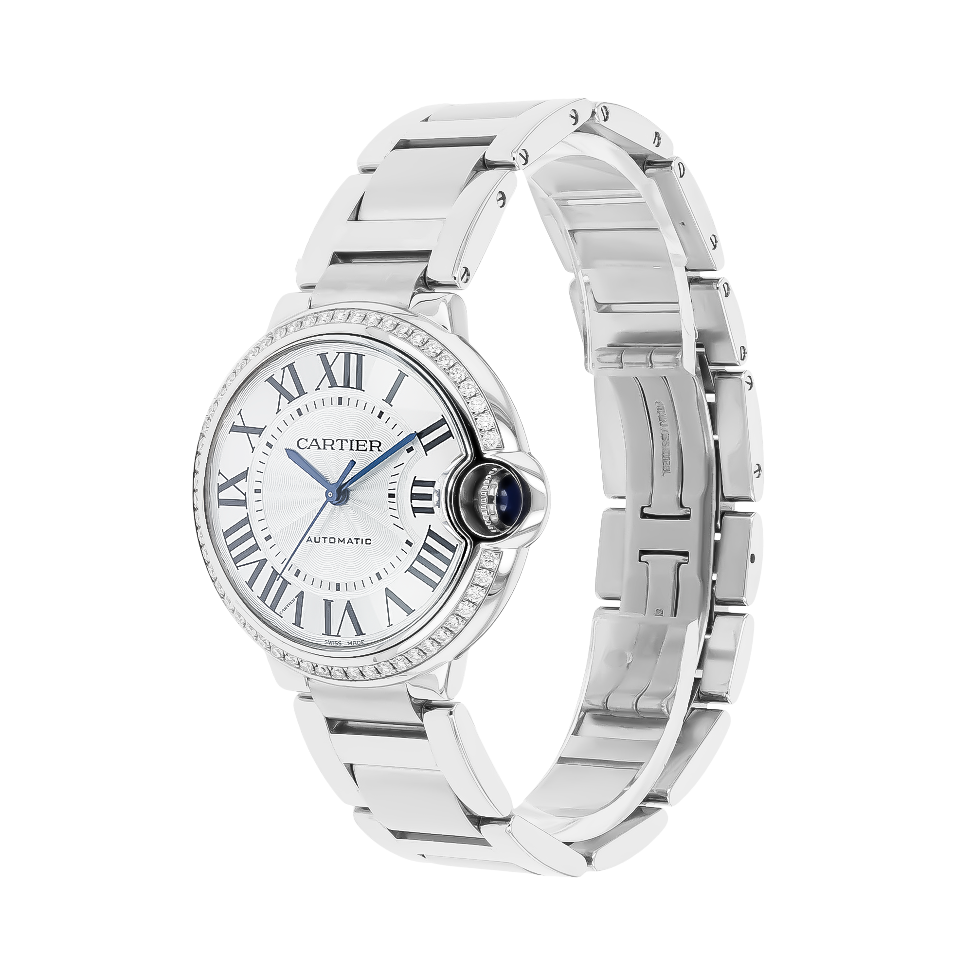 Pre-Owned Cartier Ballon Bleu de Cartier 36mm, Silver Dial, Roman Numerals_2