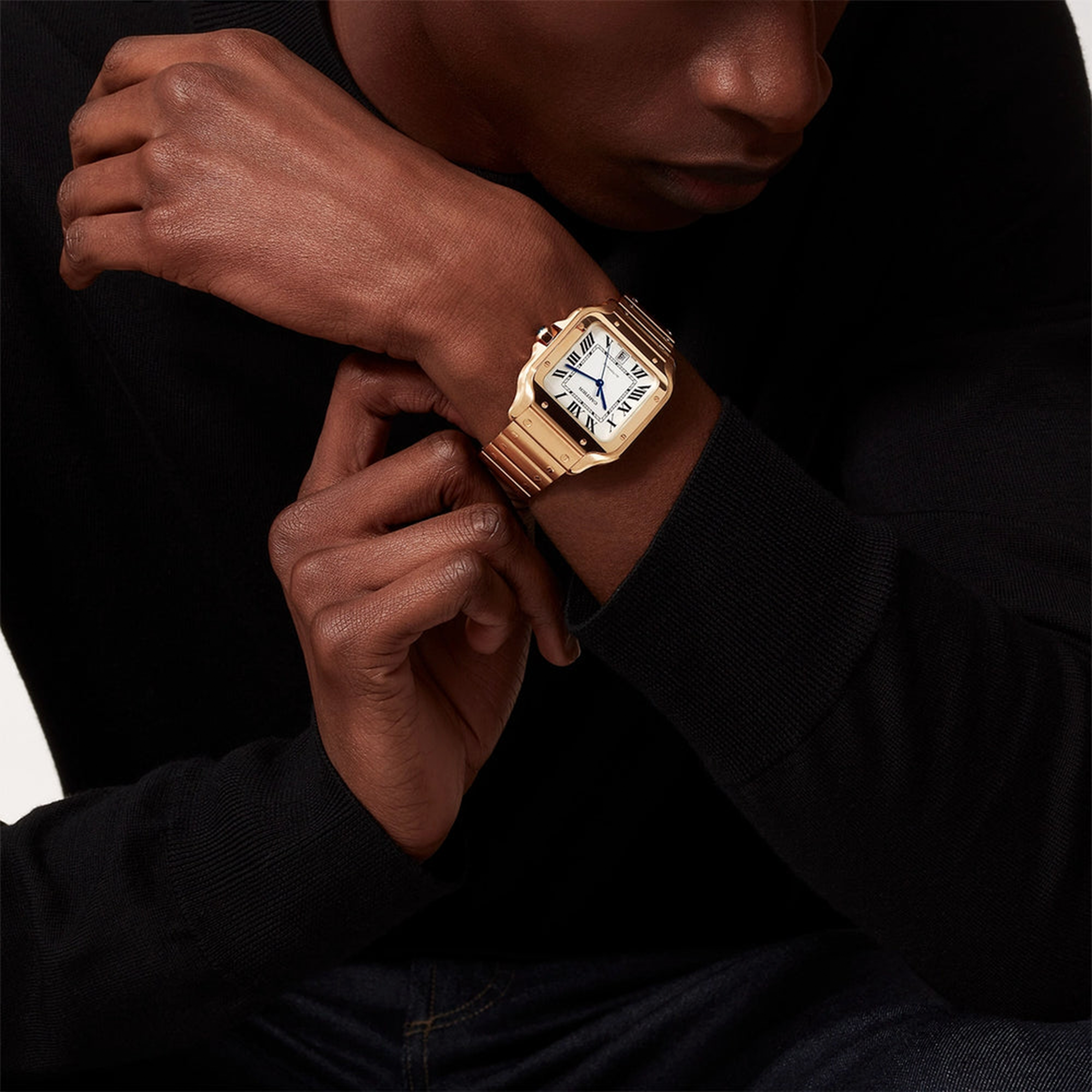 Cartier Santos de Cartier 39.8mm, Silver Dial, Roman Numeral_10