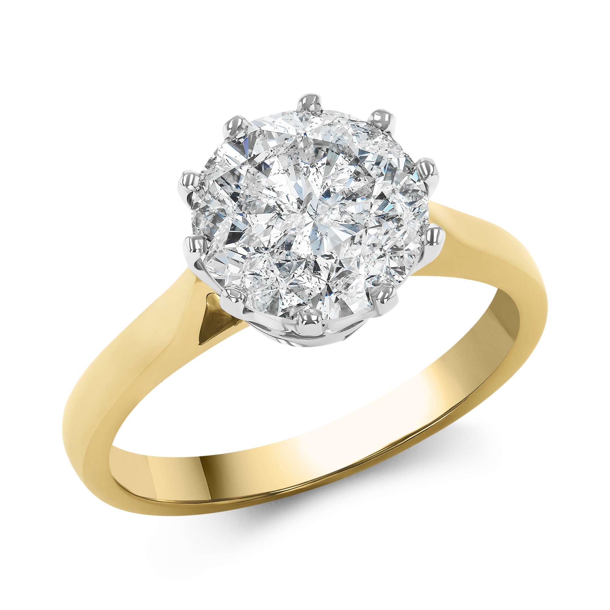 Brilliant Cut 3.00ct Diamond Solitaire Ring Brilliant cut, Claw set_1