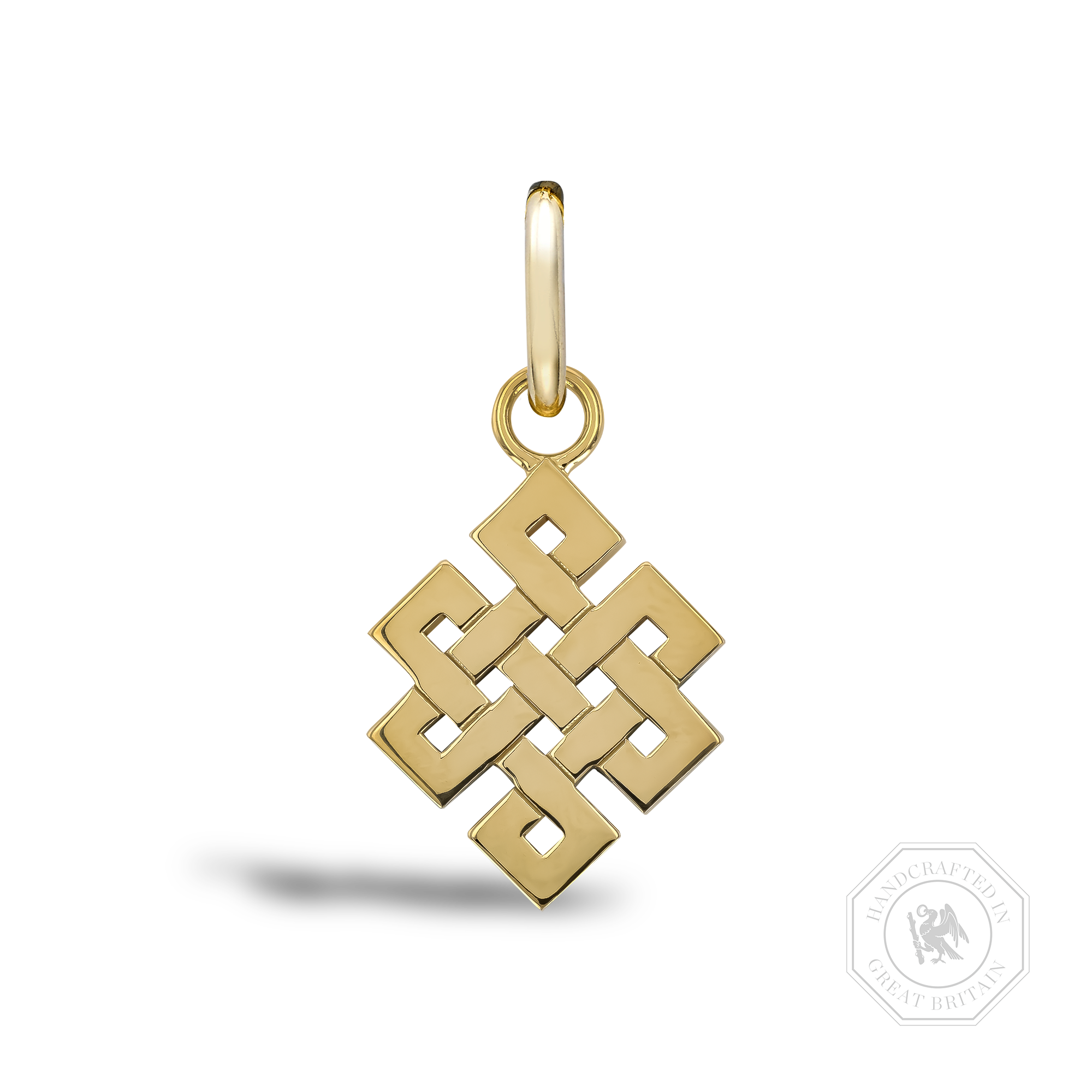 Endless Knot Gold Pendant Charm _1