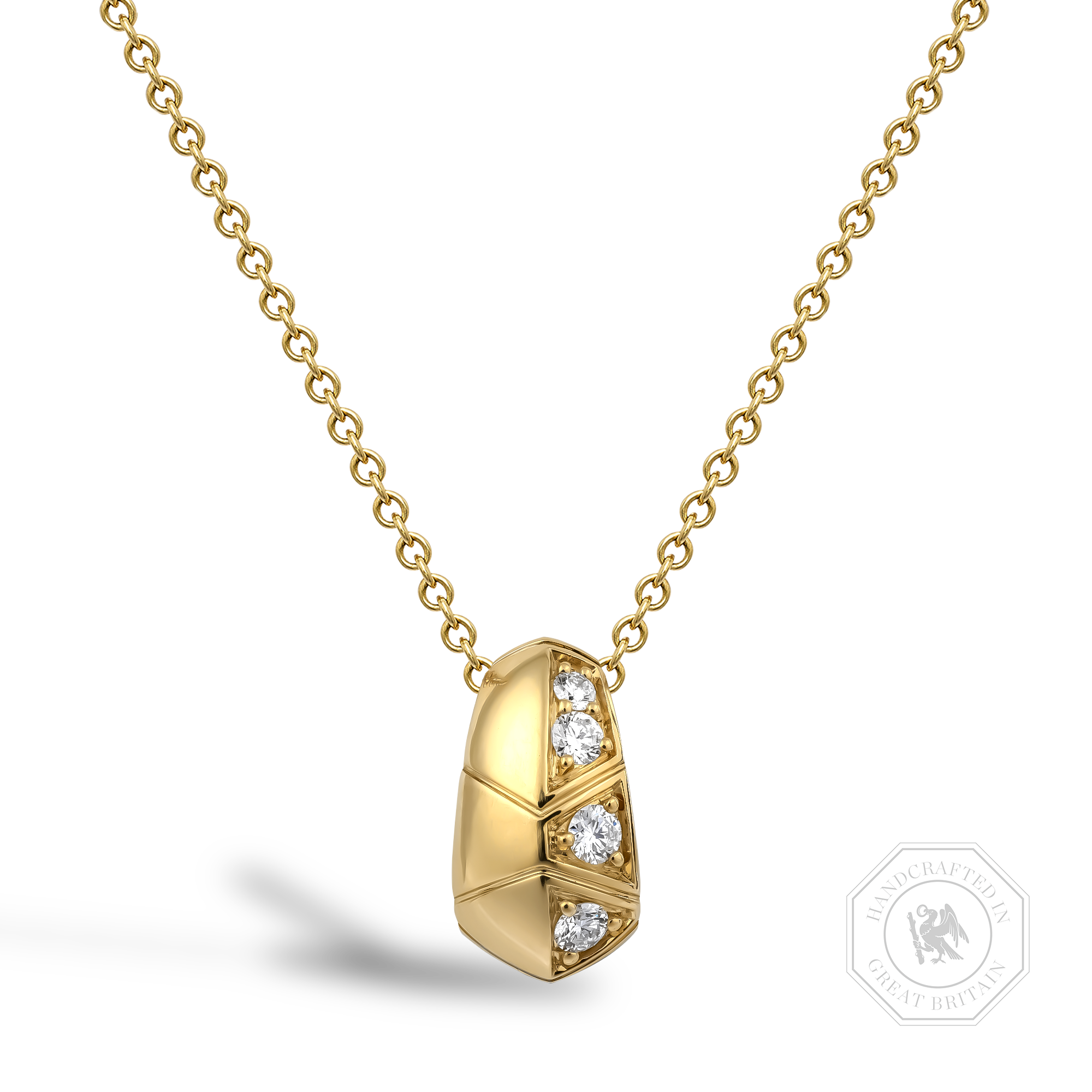 Origins Classic Diamond Set Pendant Brilliant Cut, Grain Set_1
