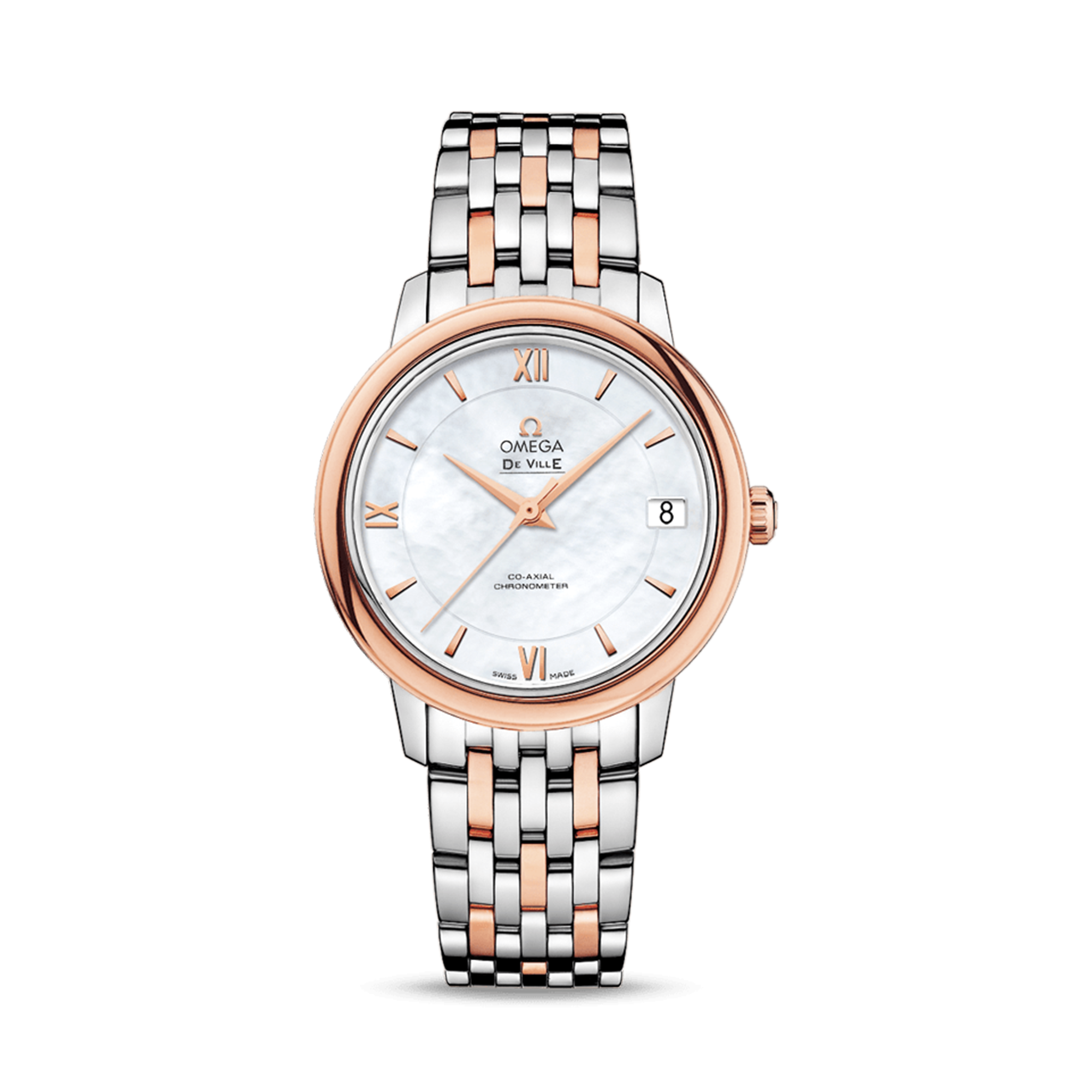 OMEGA De Ville Prestige 32.7mm, Mother of Pearl Dial, Roman Numerals_1