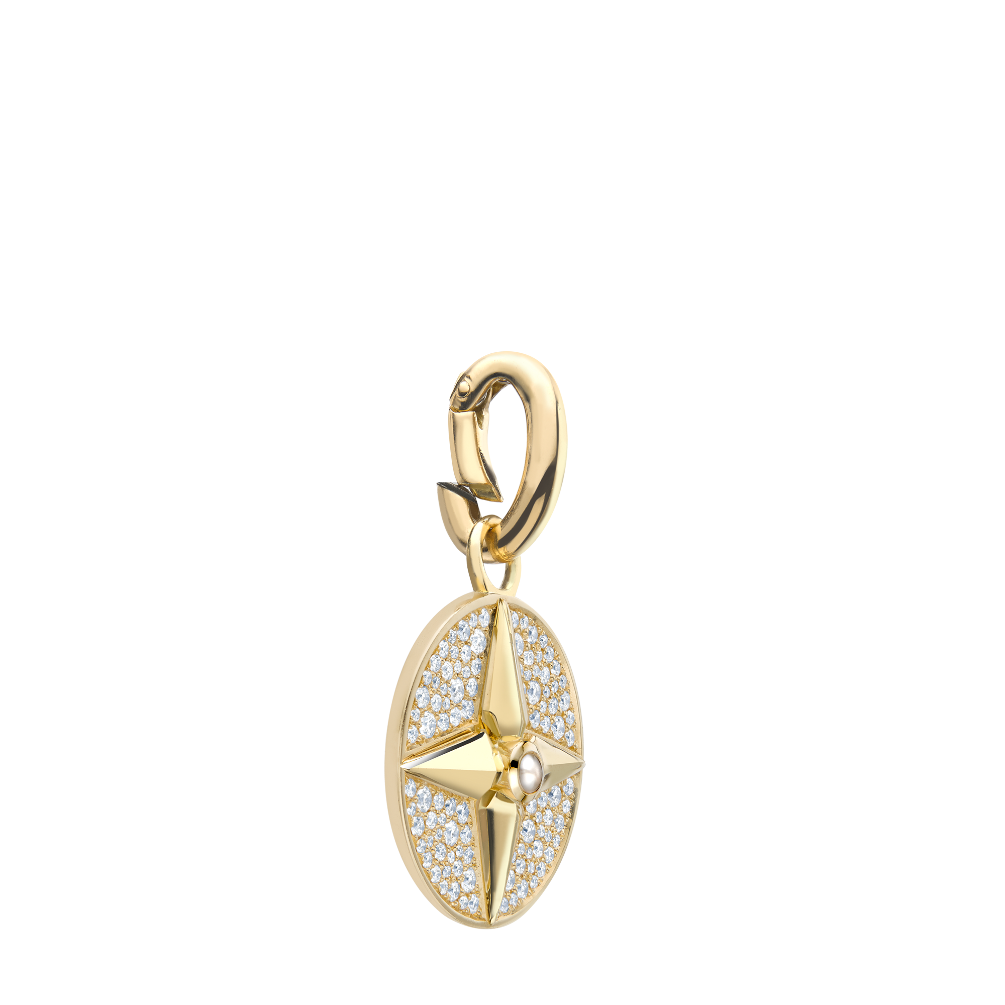 Akoya Pearl (June) Pendant Charm Brilliant cut, Claw set_2