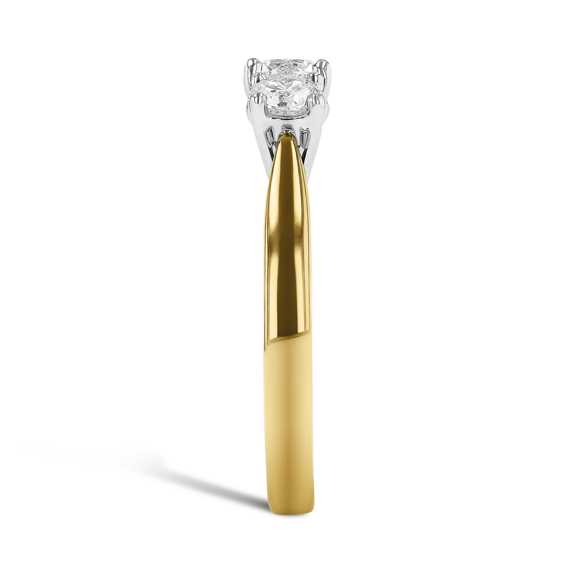 Classic 1.30ct Diamond Three Stone Ring Brilliant cut, Claw set_4