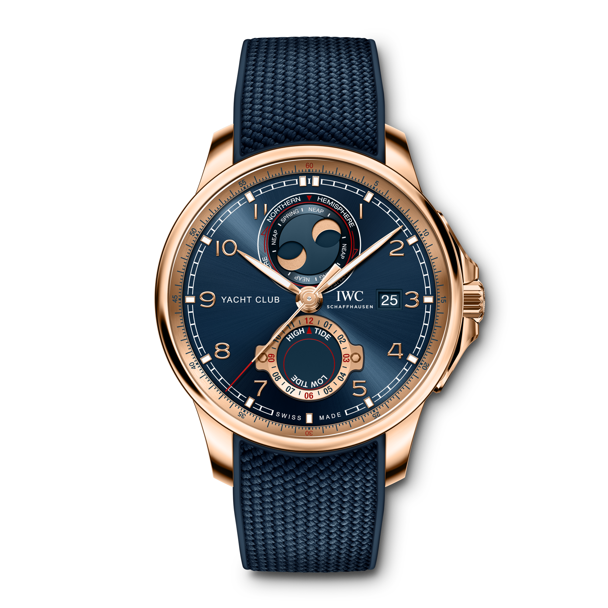 IWC Portugieser Yacht Club Moon & Tide 44.6mm, Blue Dial, Arabic Numerals_1