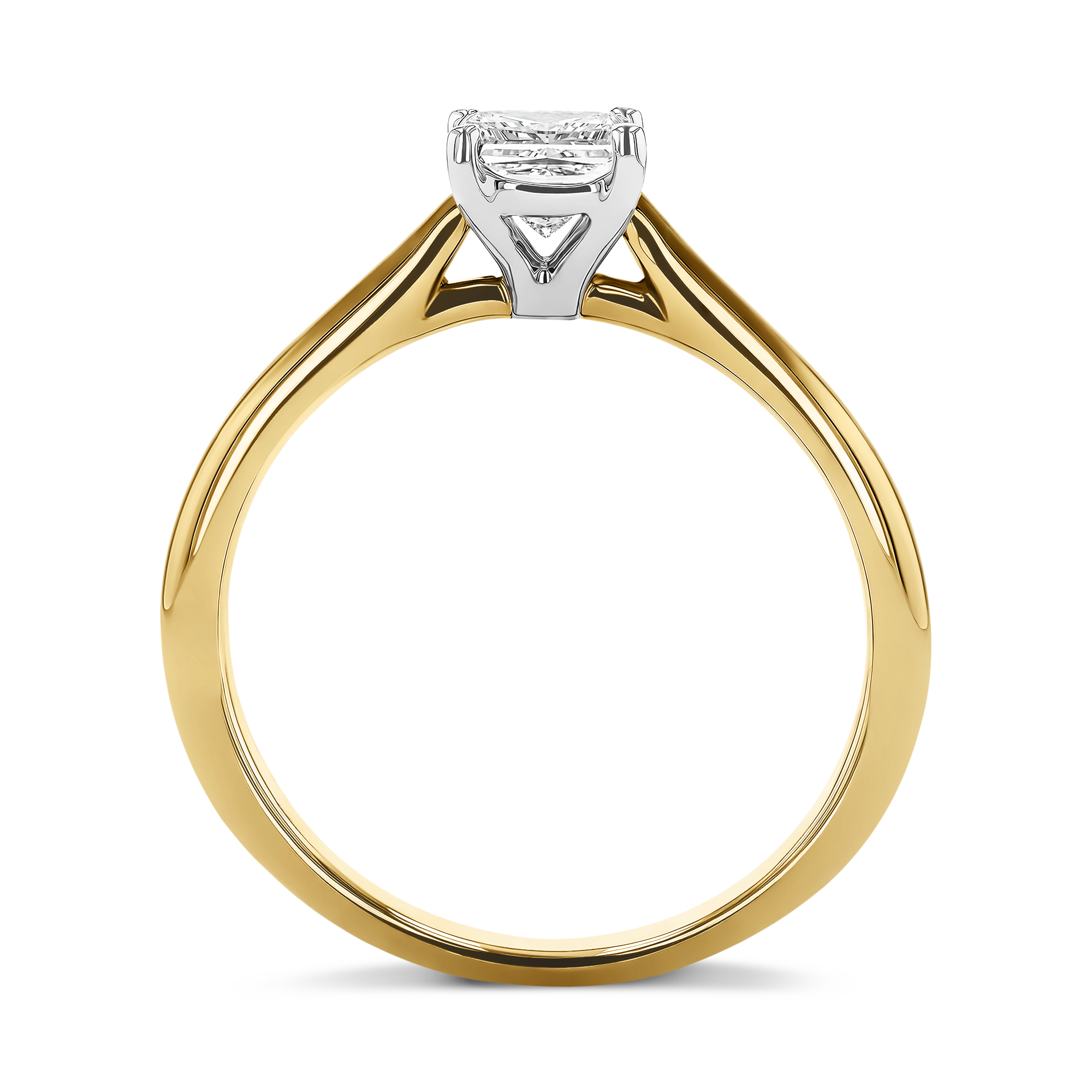 Gaia 0.50ct Diamond Solitaire Ring Princess Cut, Claw Set_3