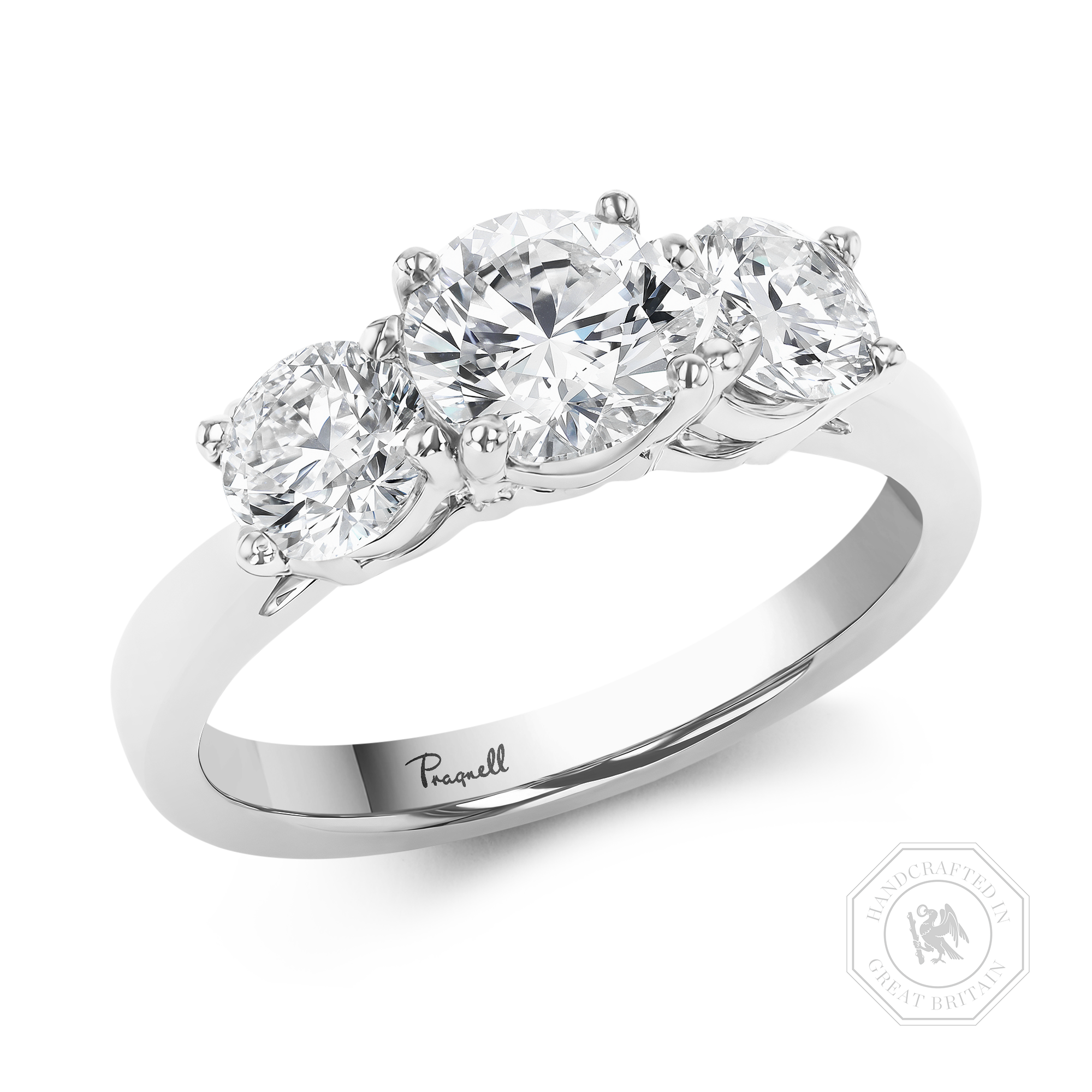 Trilogy 0.60ct Diamond Three Stone Ring Brilliant cut, Claw set_1