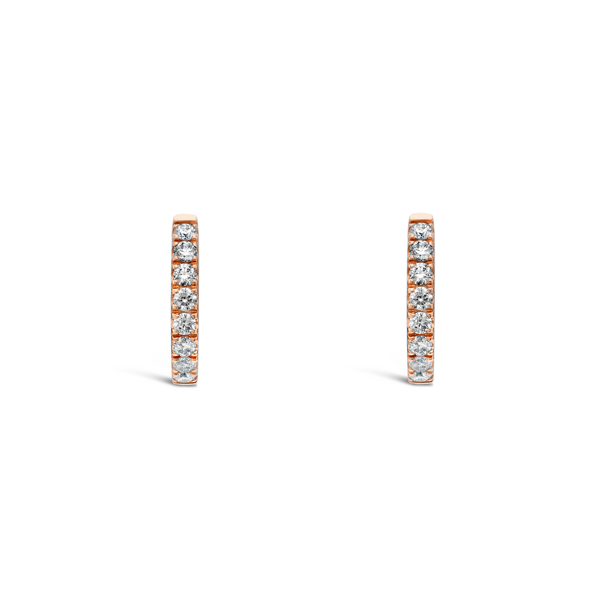 Brilliant Cut Diamond Hoop Earrings Brilliant cut, Claw set_2