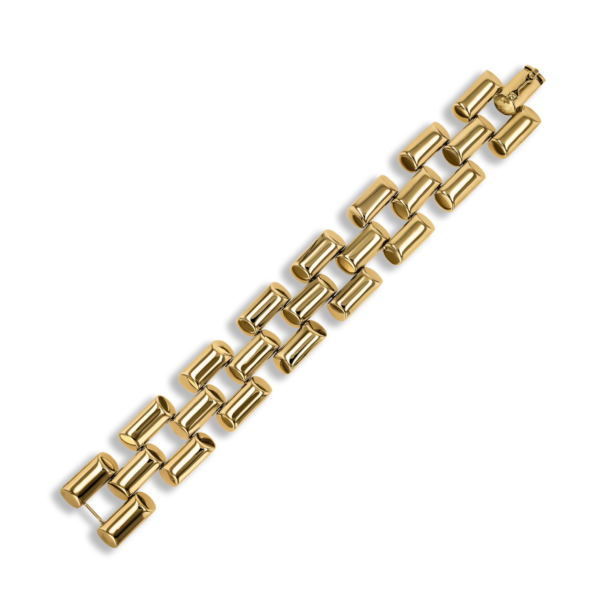 Art Deco Three Row Bar Bracelet _2