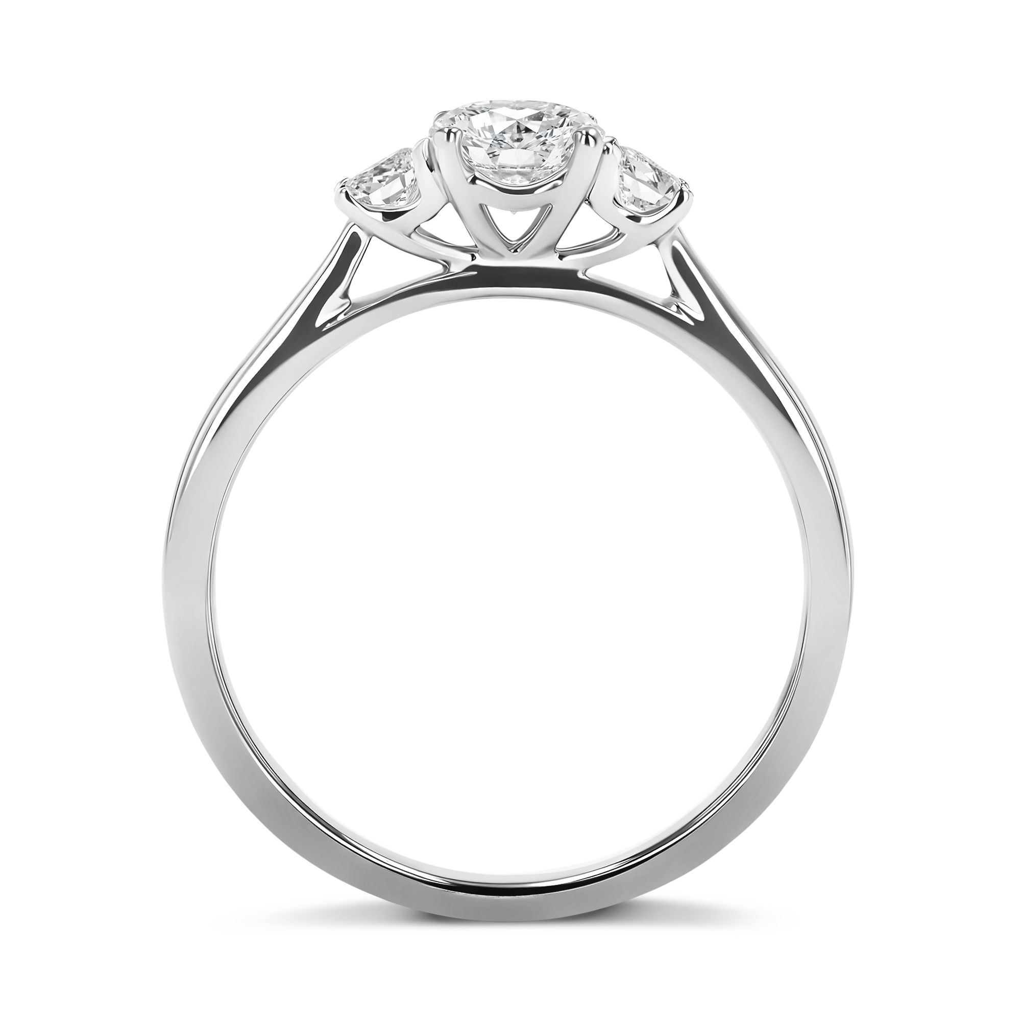 1.01CT Diamond Three-Stone Ring Brilliant Cut, Three-Stone_3
