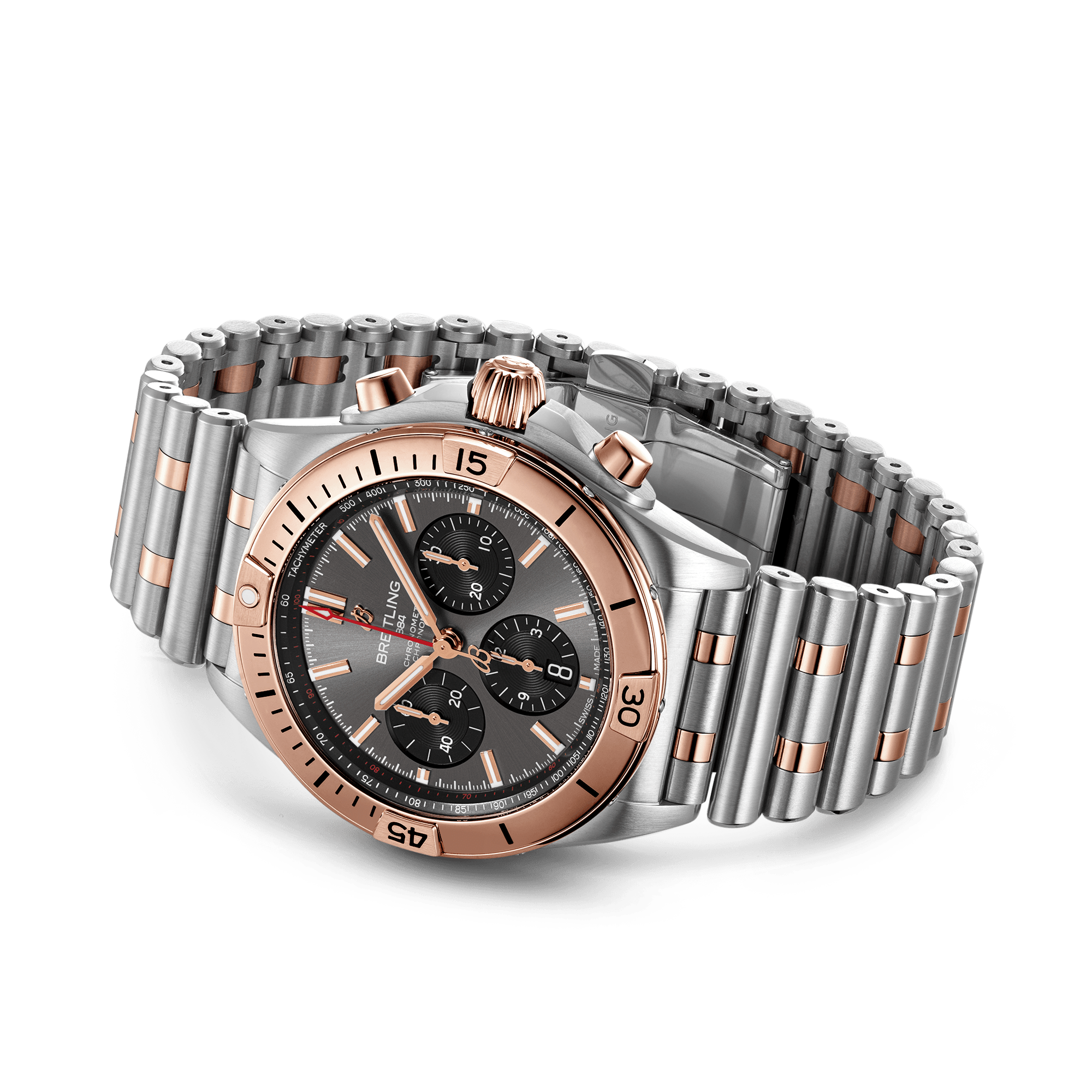 Breitling Chronmat B01 42 42mm, Grey Dial, Baton Numerals_4