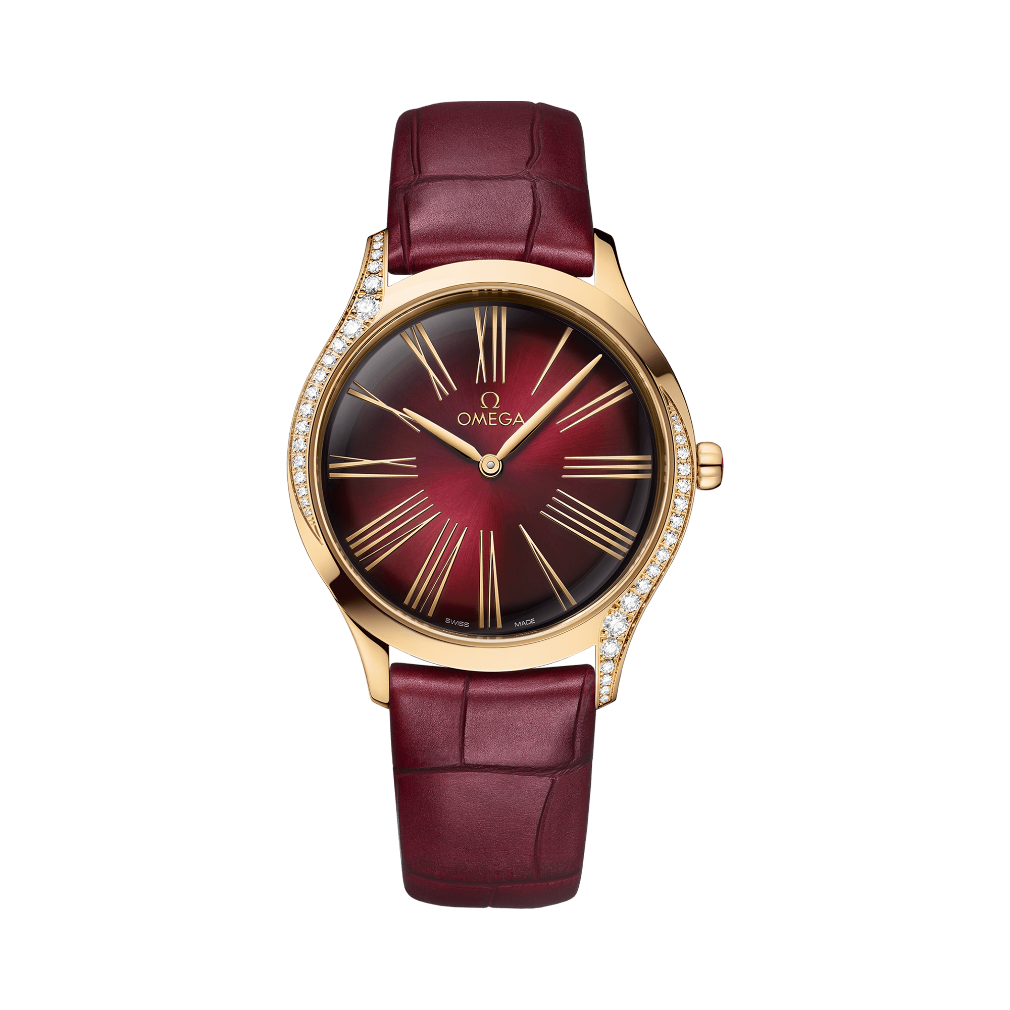 OMEGA De Ville Trésor 36mm, Red Dial, Roman Numerals_1