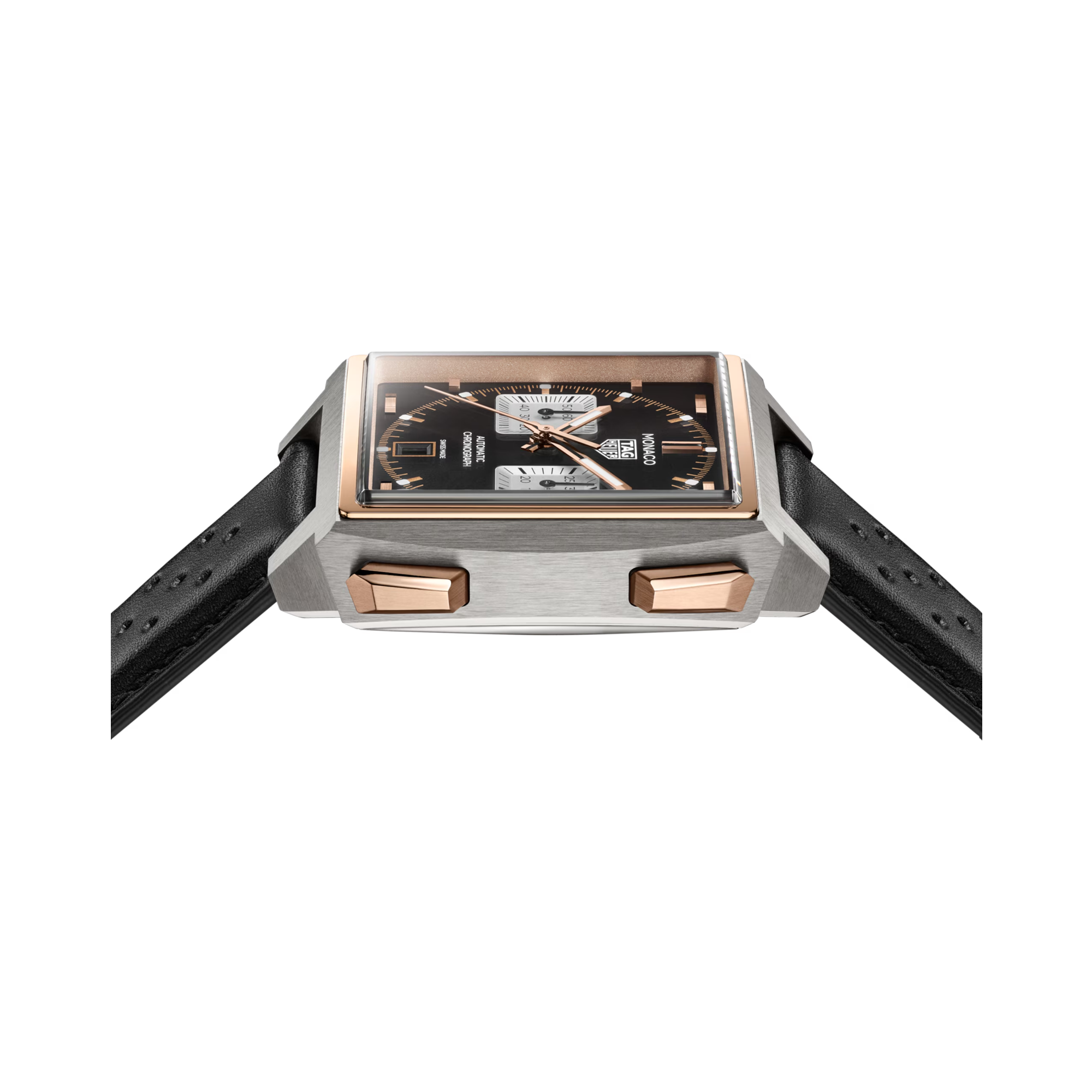 Tag Heuer Monaco Chronograph 39mm, Black Dial, Arabic/Baton Numerals_2