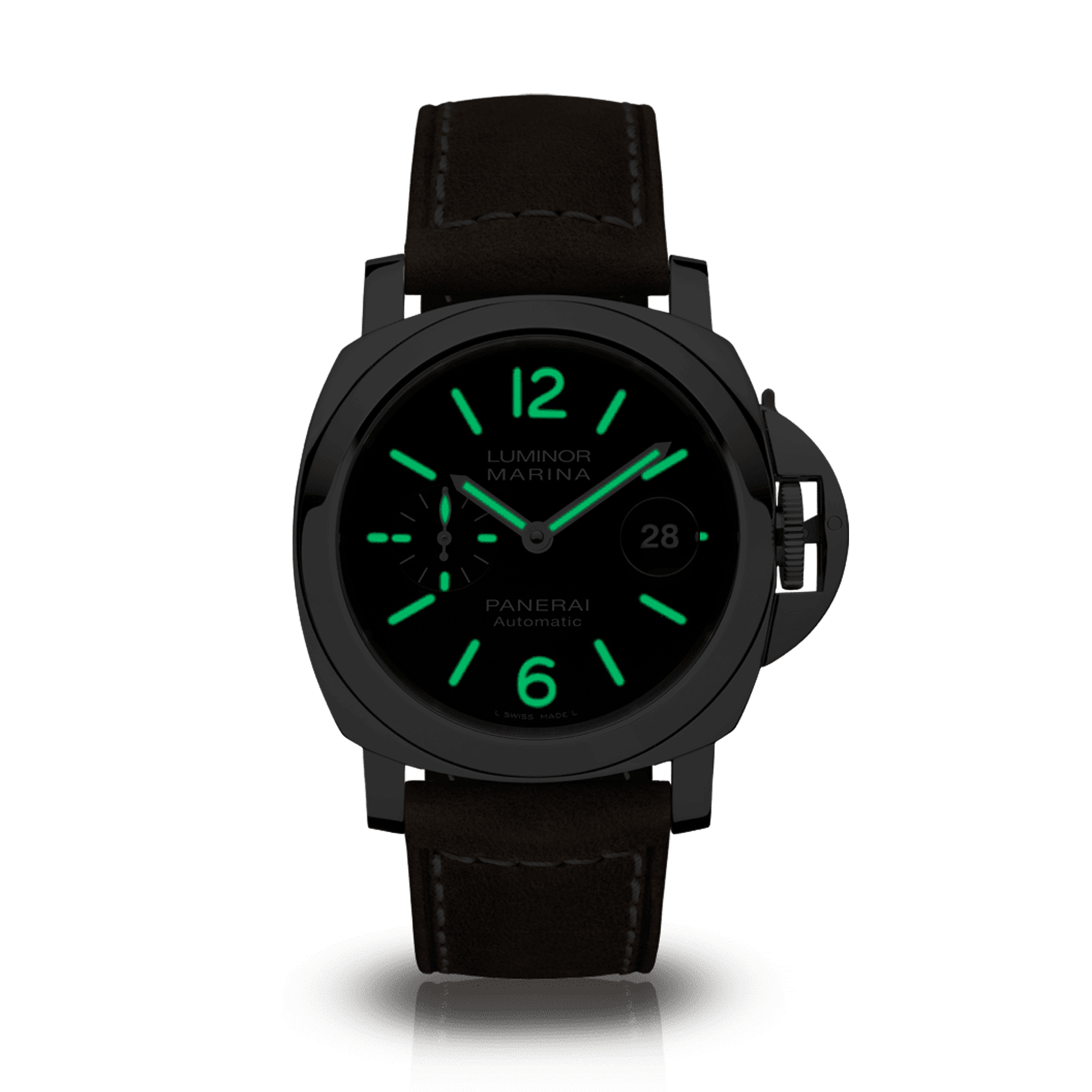 Luminor - 44mm Black Dial, Baton Numerals_4