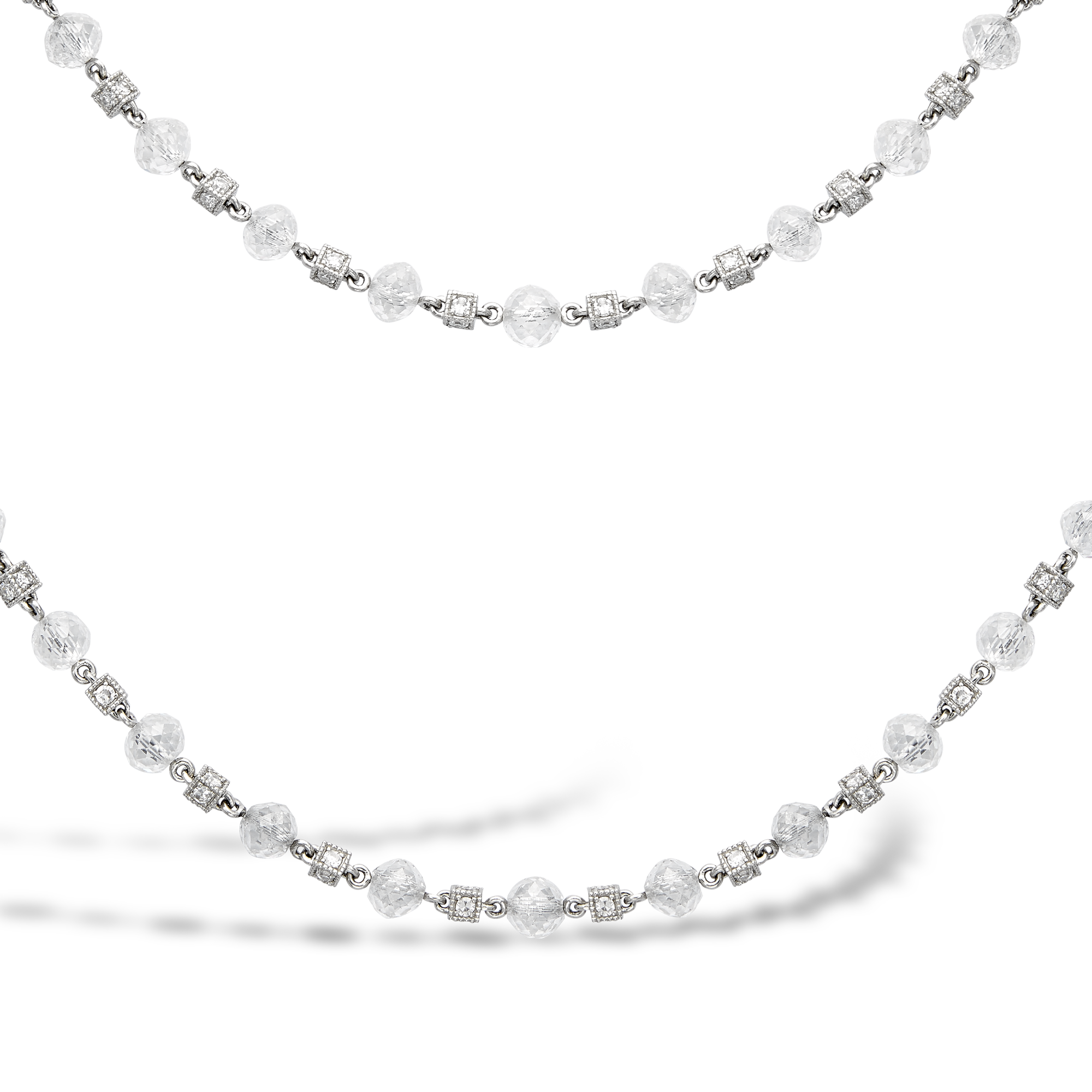 Masterpiece 35.31ct Briolette Diamond Bead Necklace Briolette Cut_2
