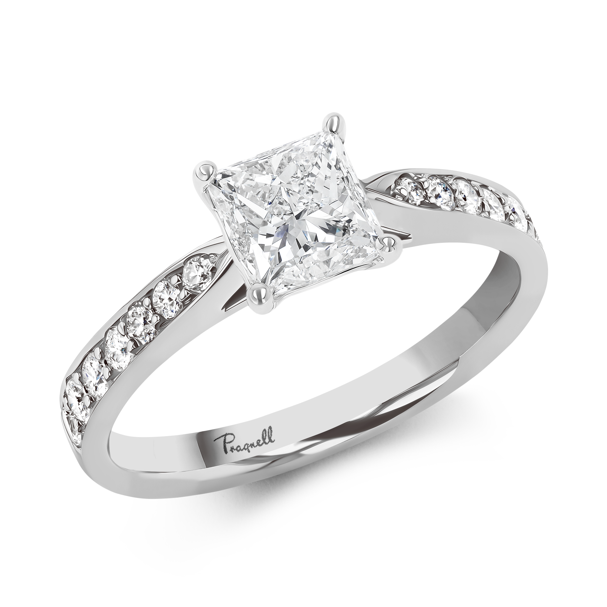 Duchess 0.22ct Princess Cut Diamond Ring Princess Cut, Claw Set_1
