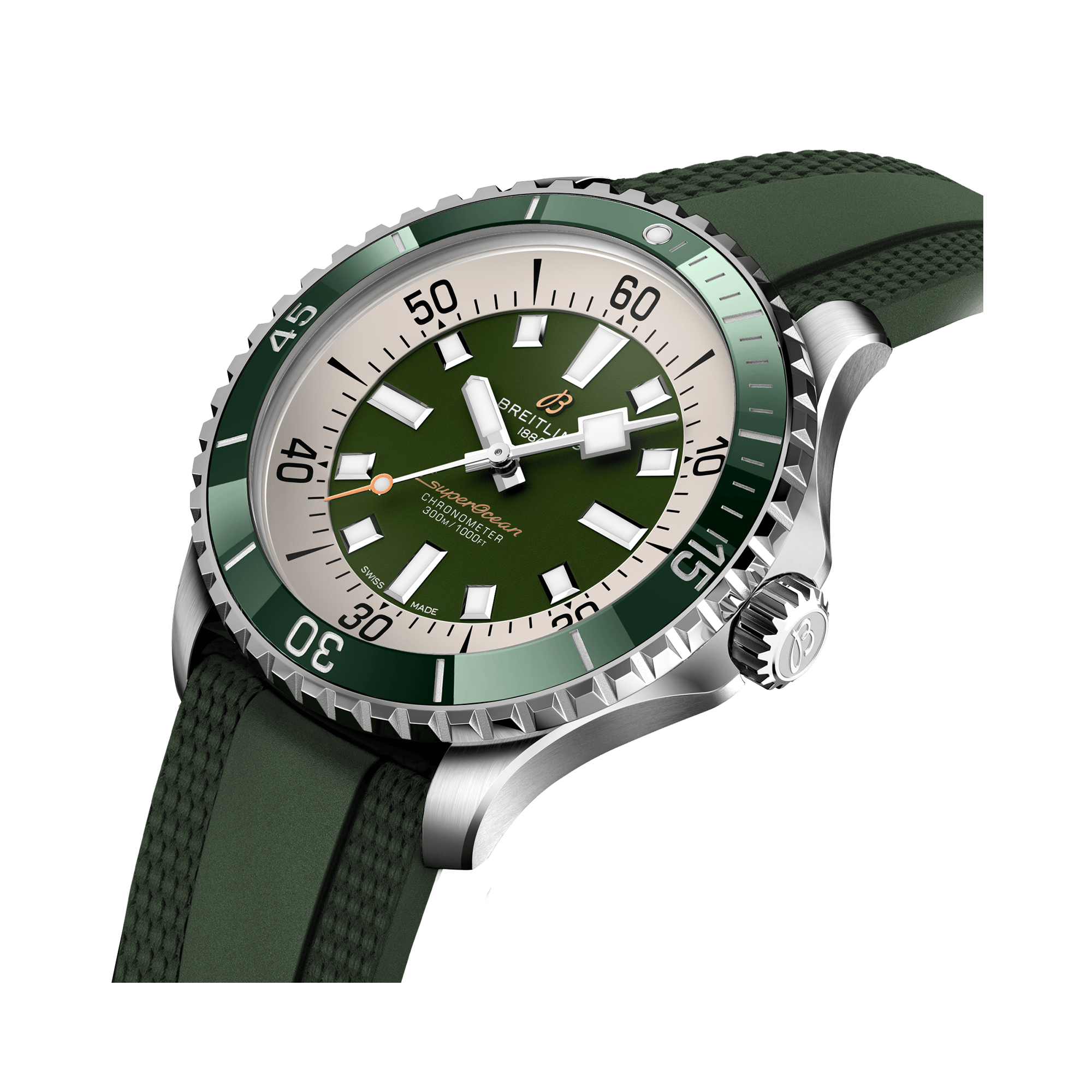 Breitling Superocean Automatic 44 44mm, Green Dial, Arabic & Baton Numerals_3