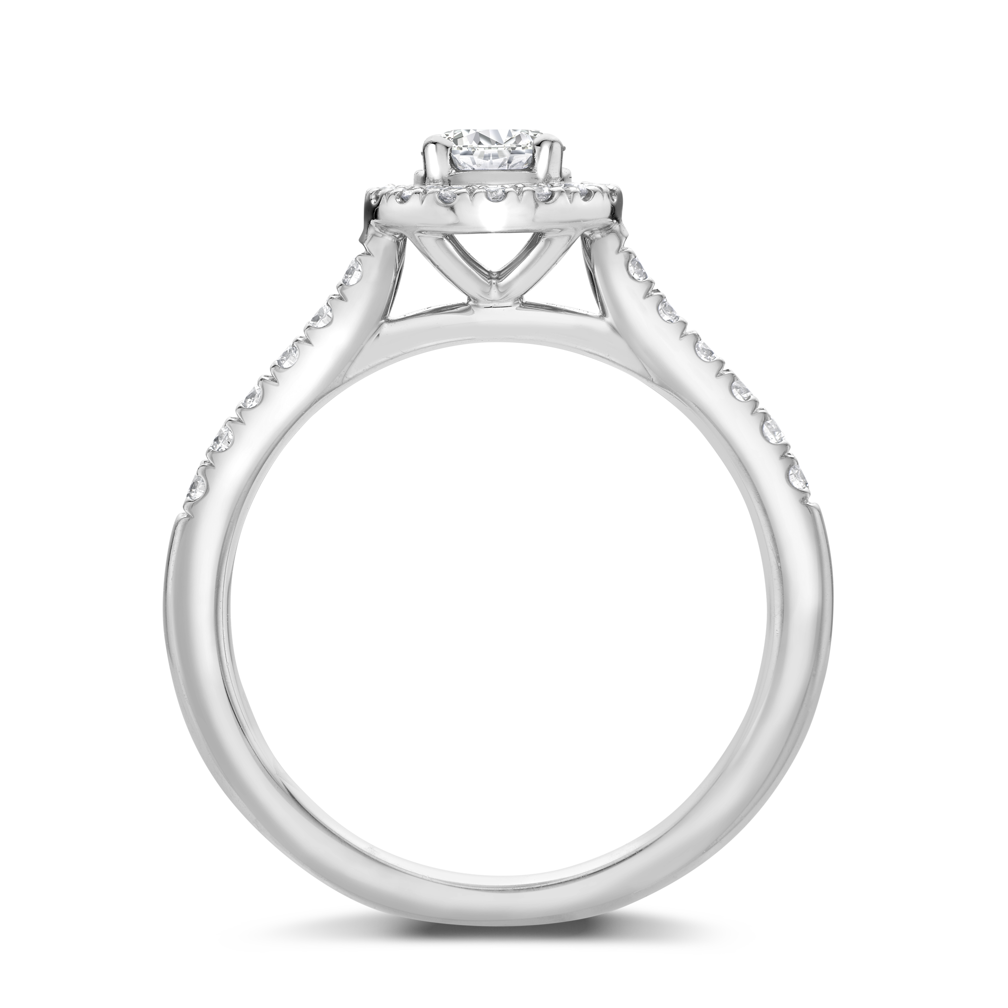 0.33ct Diamond Cluster Ring Brilliant cut, Claw set_3