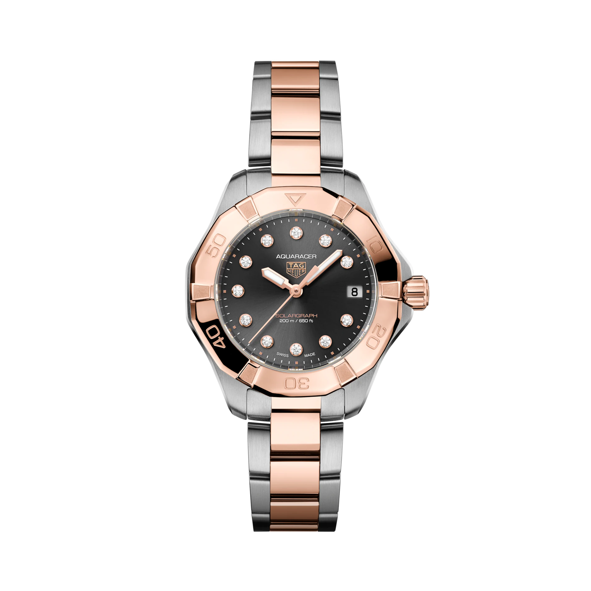 Tag Heuer Aquaracer Professional 200 34mm, Black Dial, Diamond Numerals_1