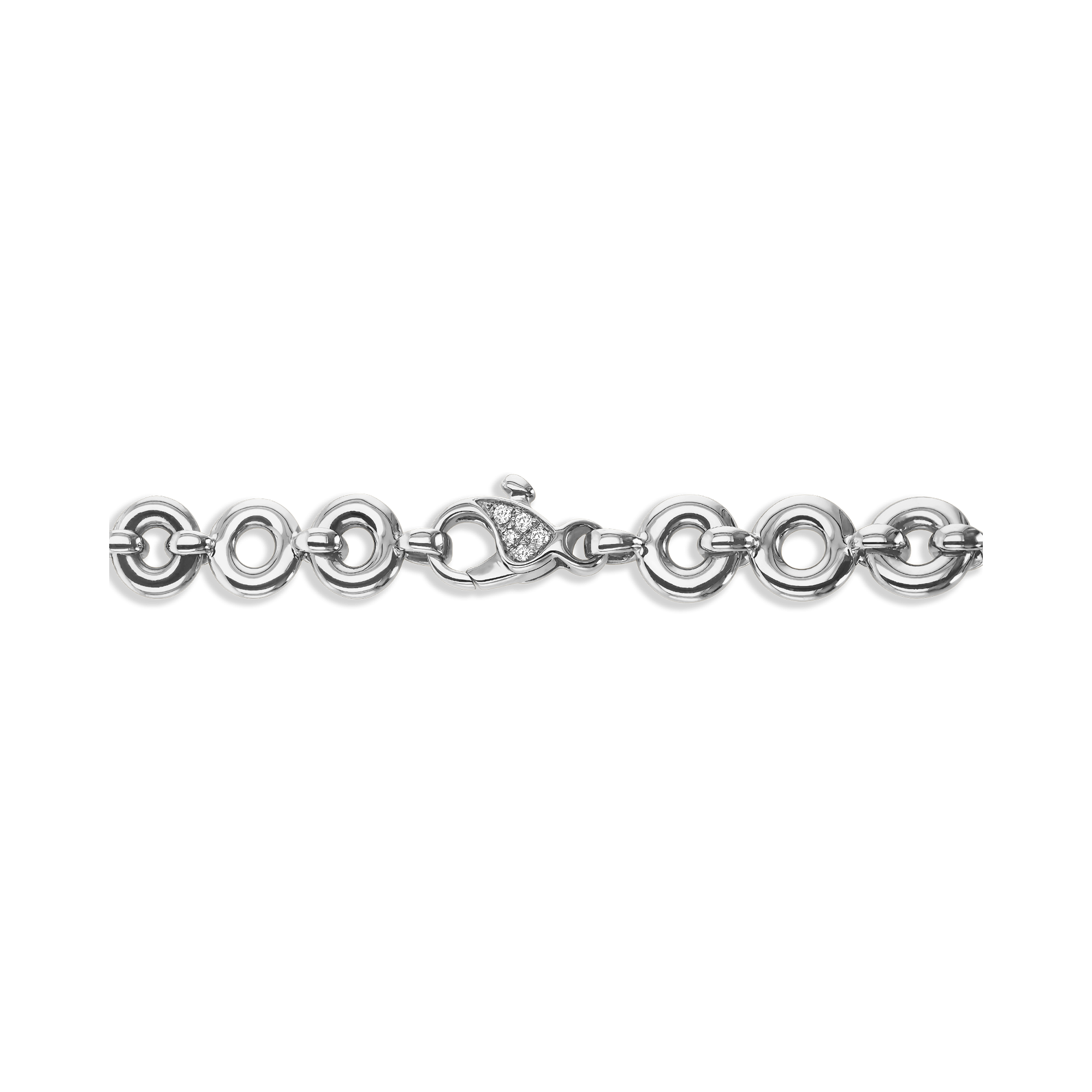 RockChain Ten Stone Diamond Necklace Brilliant Cut, Rubover Set_3