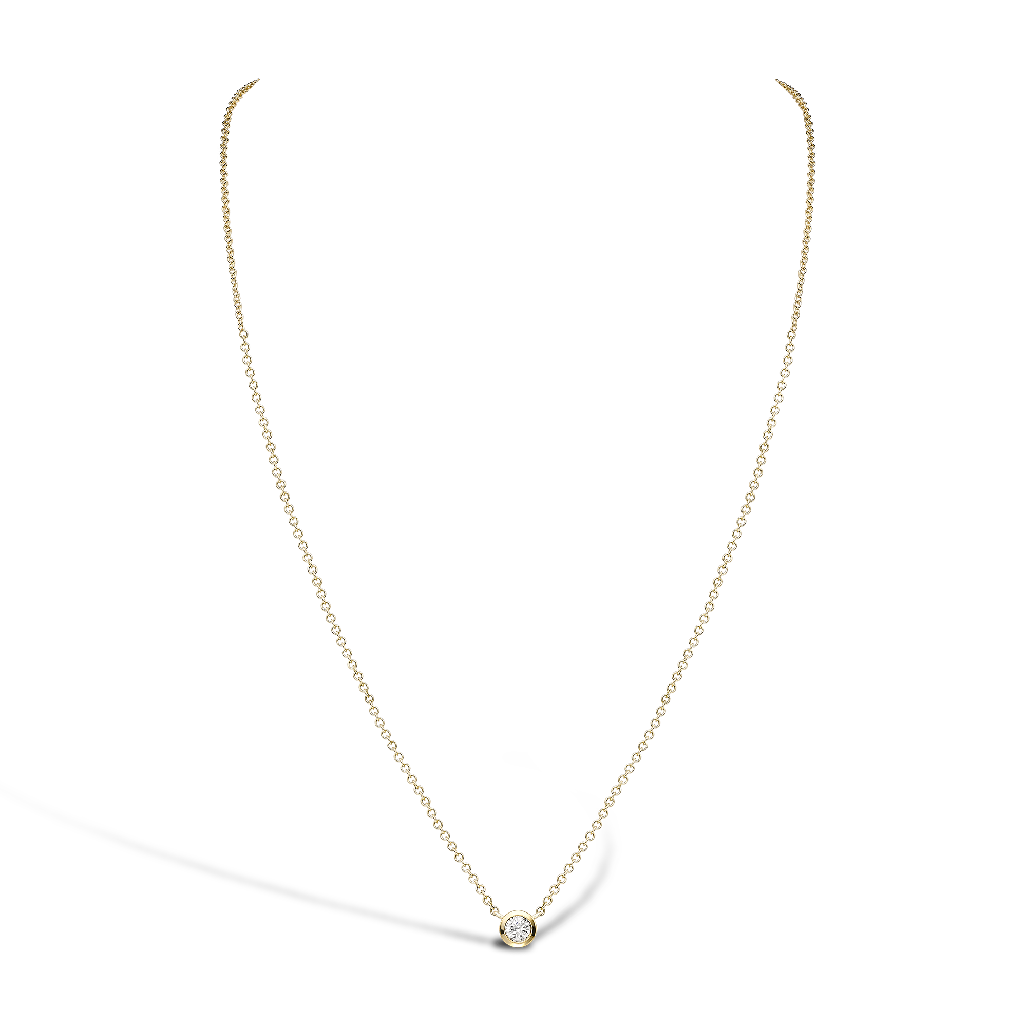 Brilliant Cut Diamond Pendant Brilliant Cut, Rubover Set_2