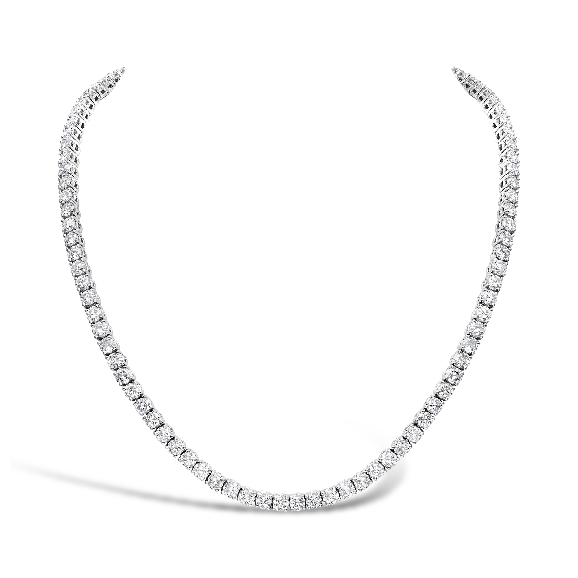 Diamond Line Necklace Brilliant cut, Claw set_1