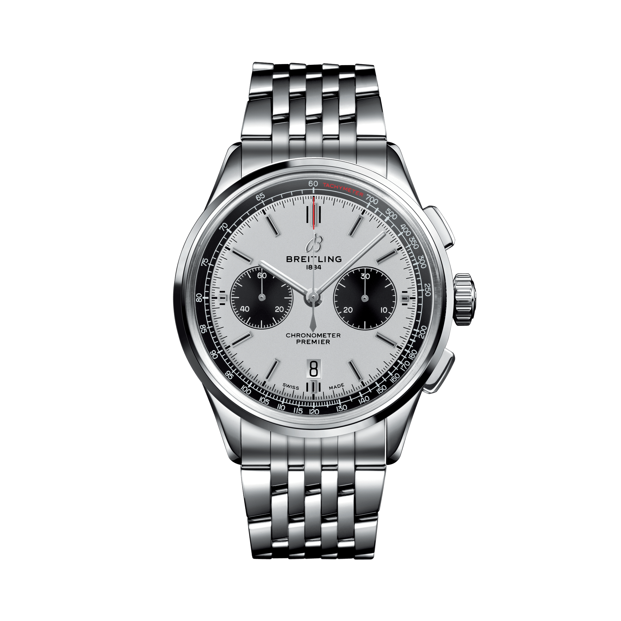 Breitling Premier B01 Chronograph 42mm, Silver Dial, Baton Numerals_1